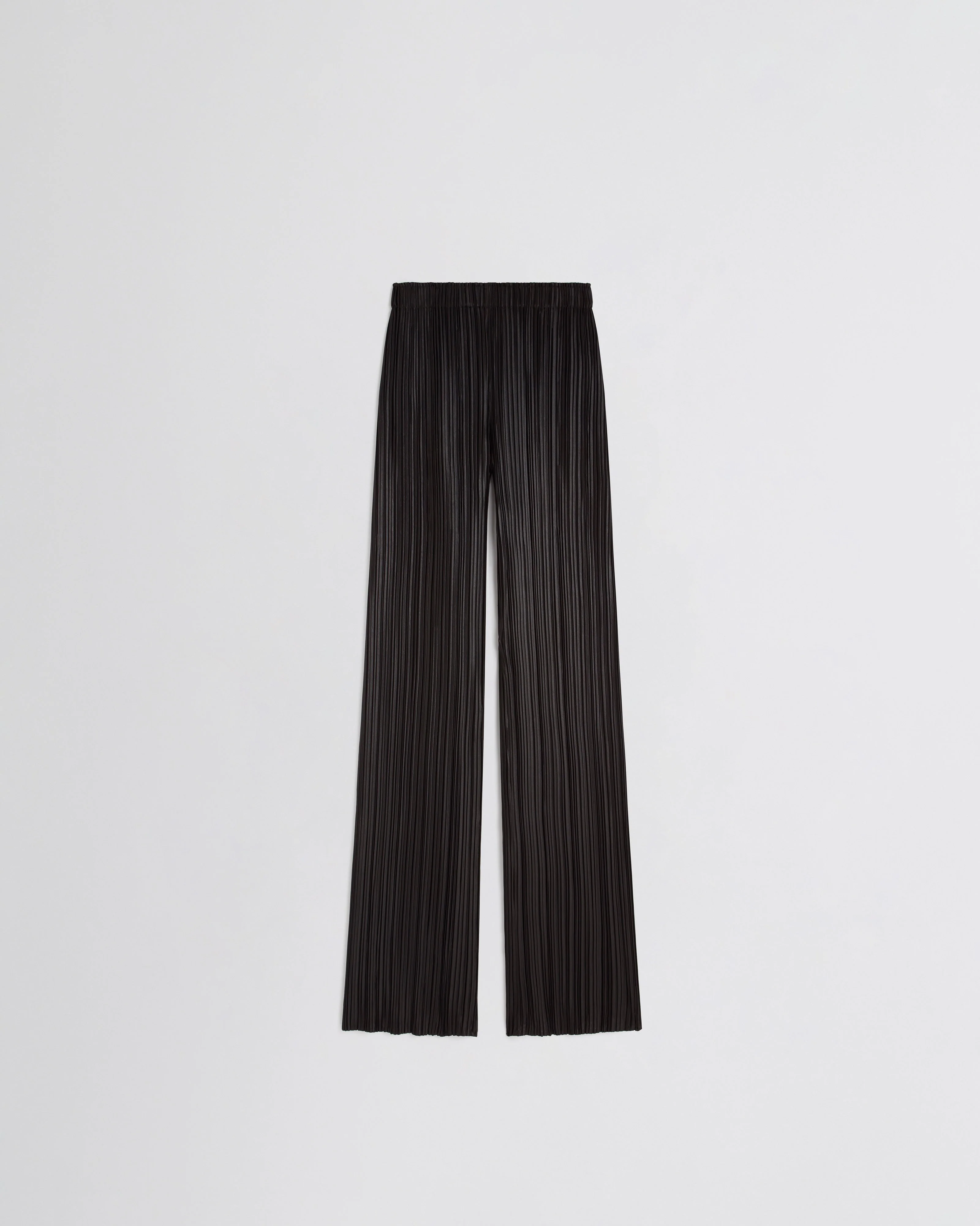RAZOR PLEAT TROUSERS | black polyester - Image 2