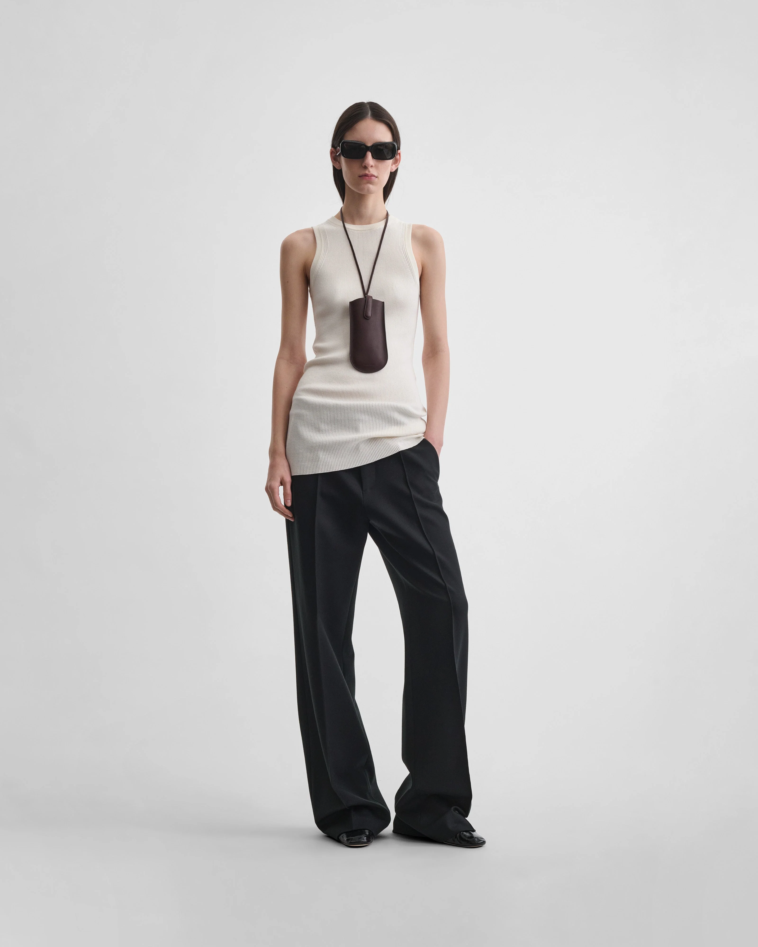 RIB TANK | cream wool - Image 3