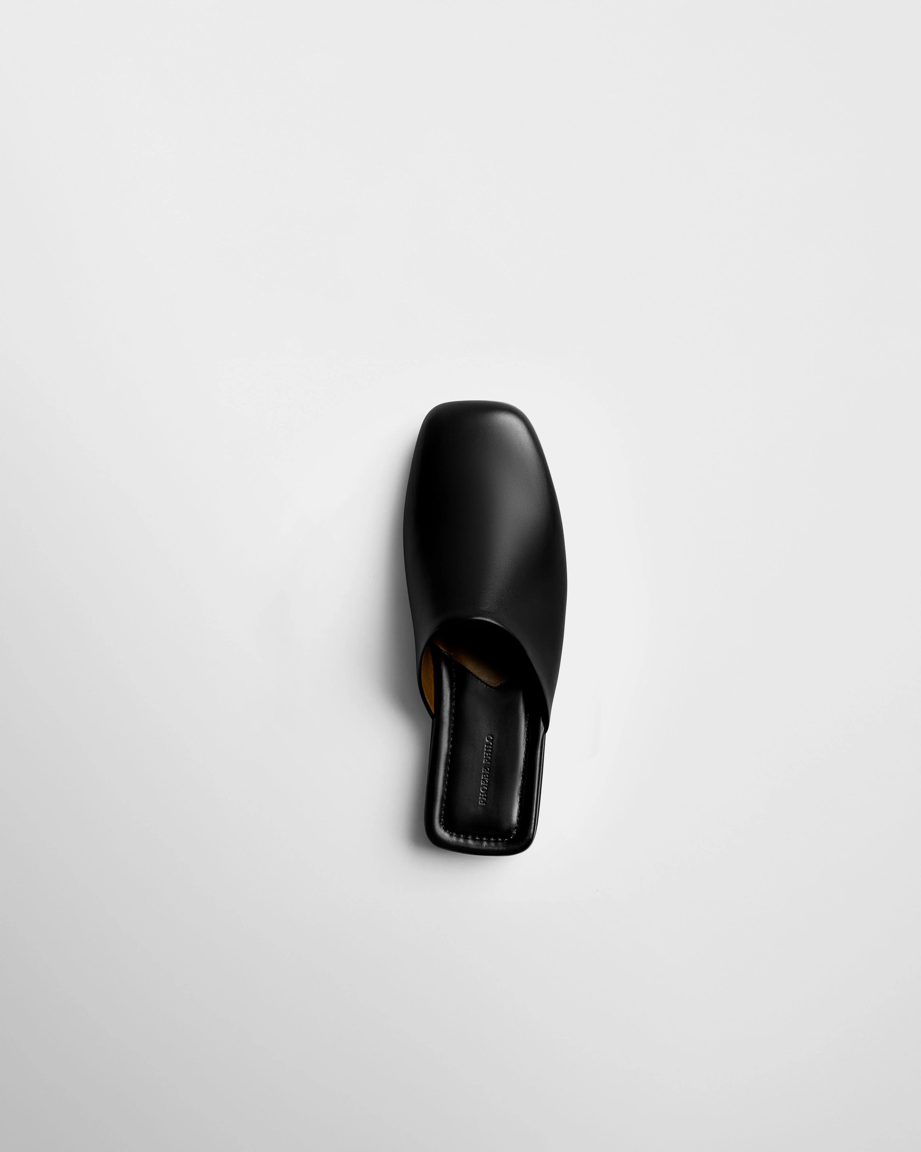 ROBE SLIDE | black leather - Image 3