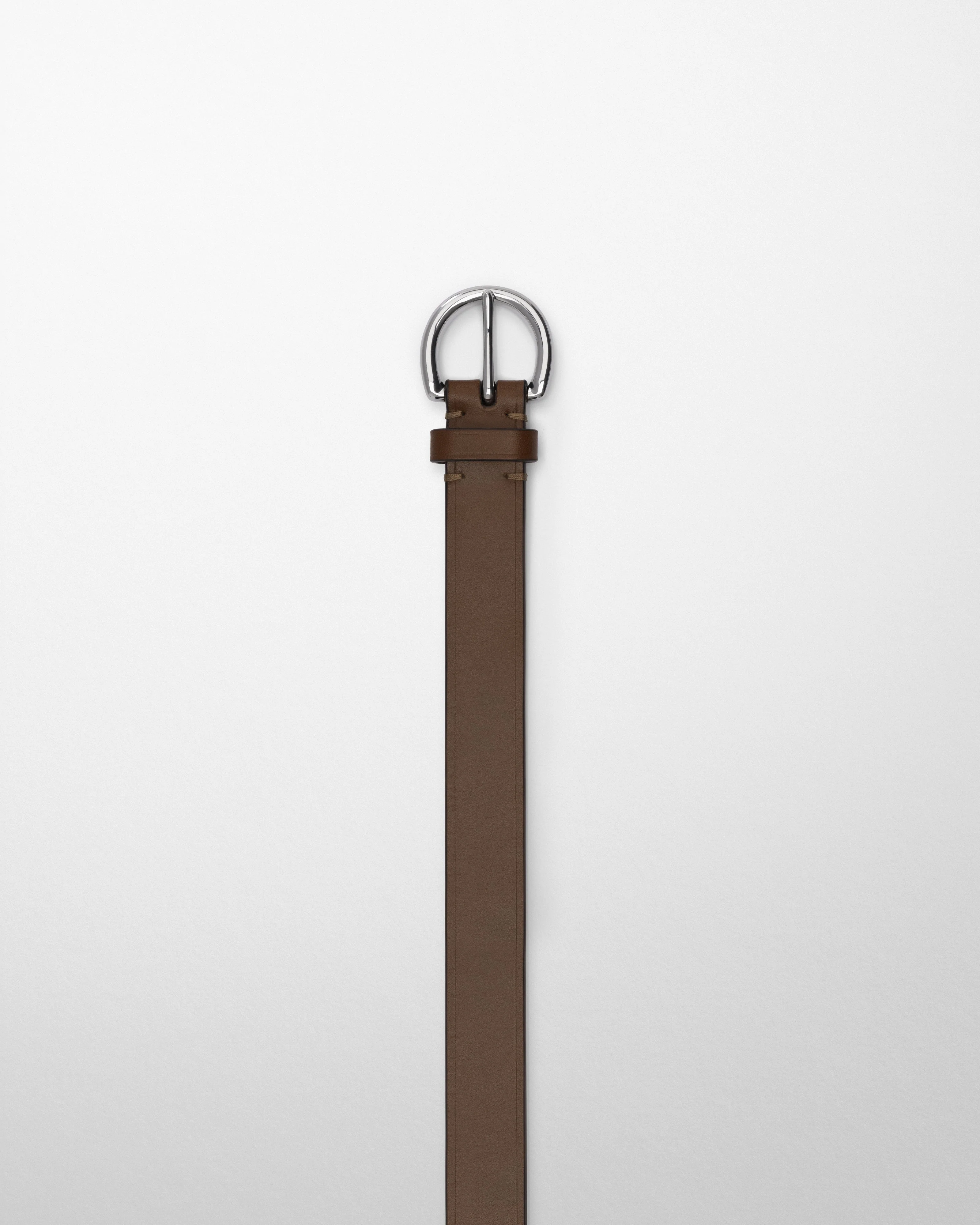 ROUND BUCKLE BELT 25MM | laurel leather - Image 2