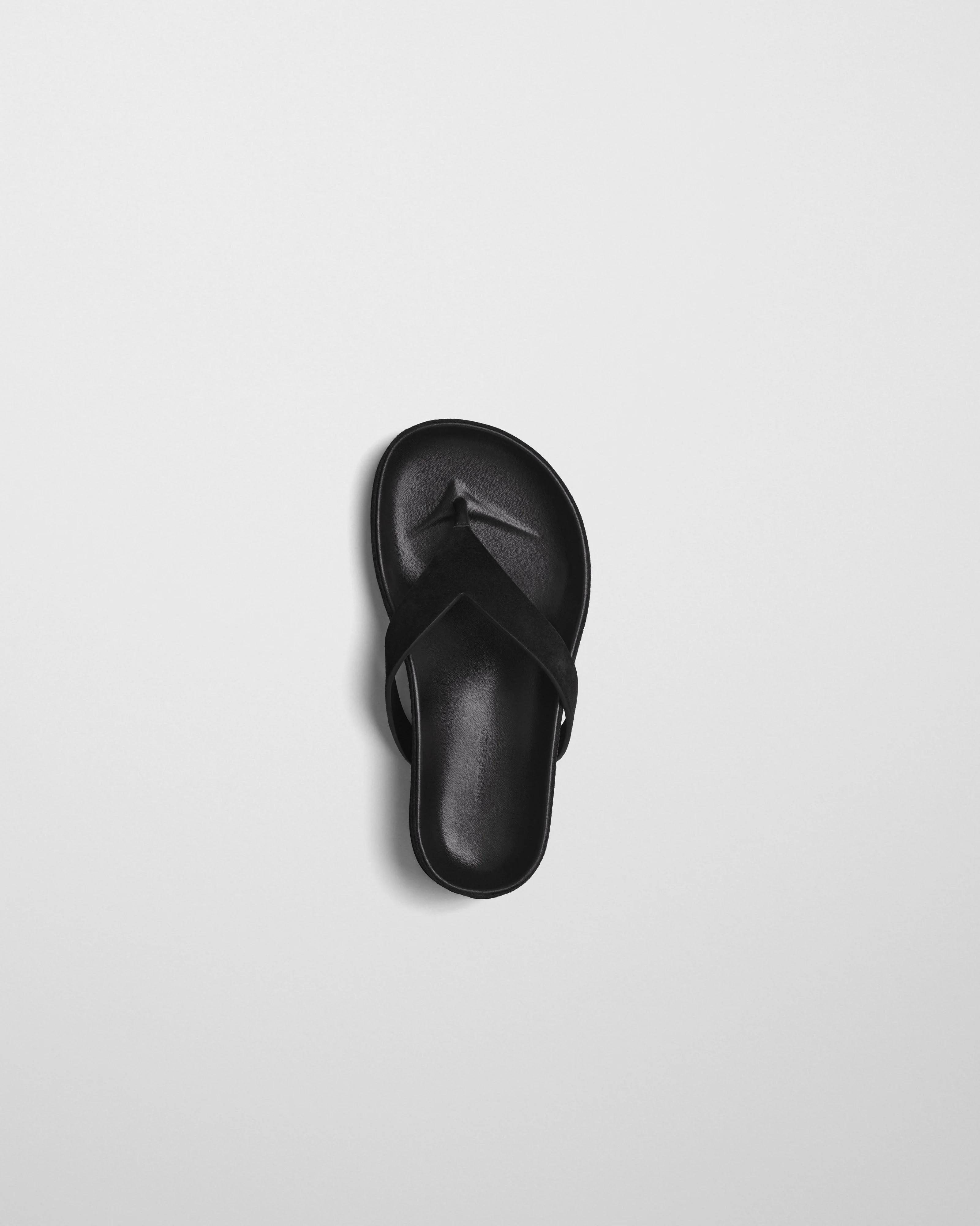 ROUND FLIP FLOP | black suede - Image 3