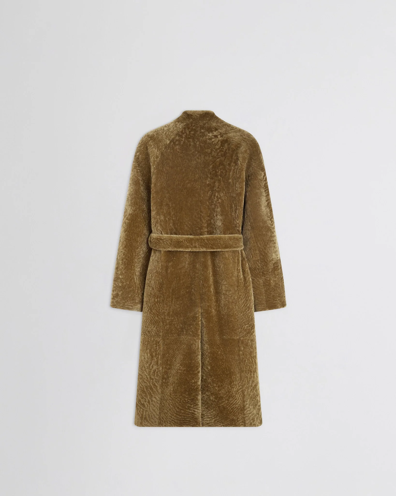 SHAVED ROBE COAT | tobacco shearling - Image 2