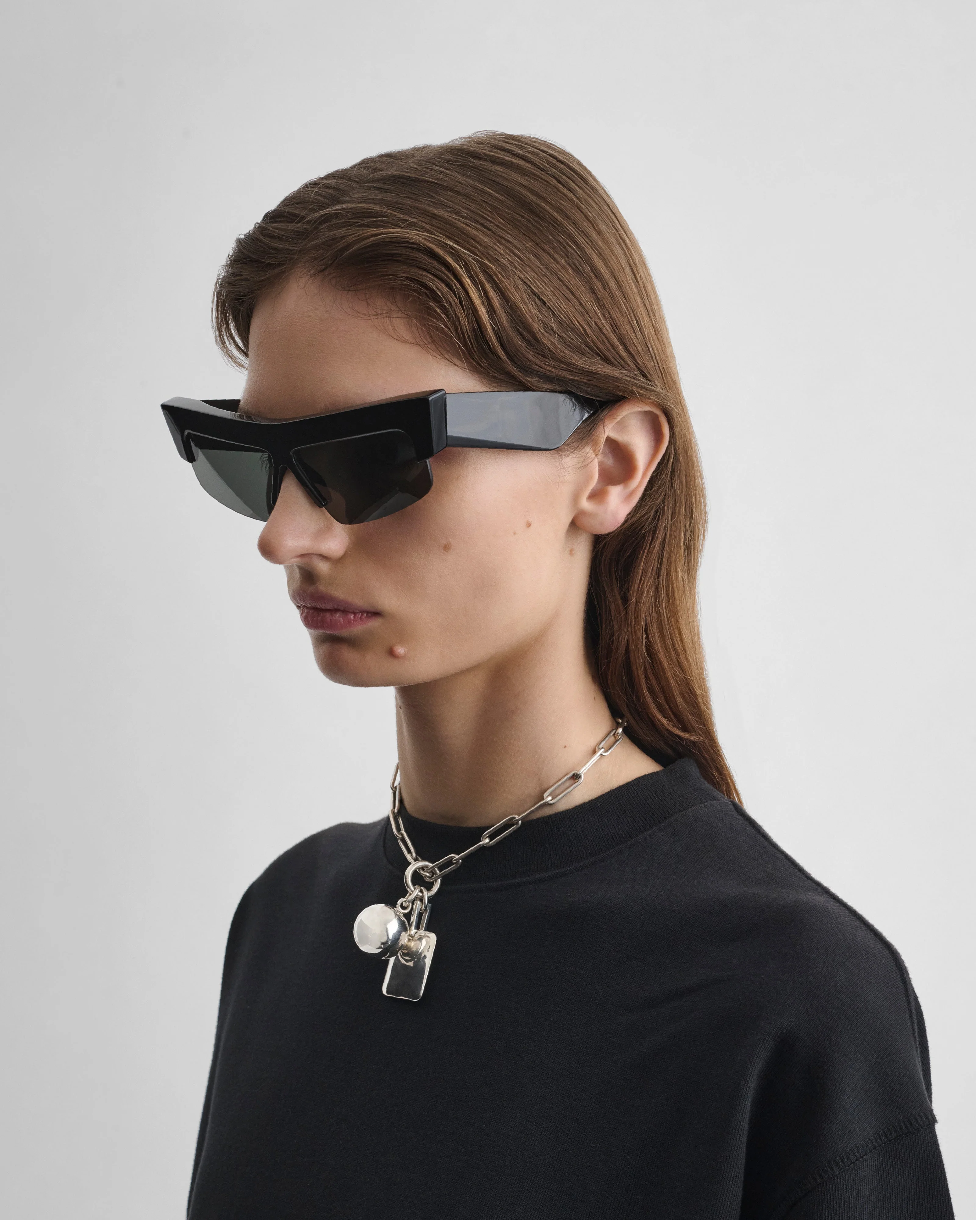 SLICED CRUISE SUNGLASSES | black acetate - Image 4