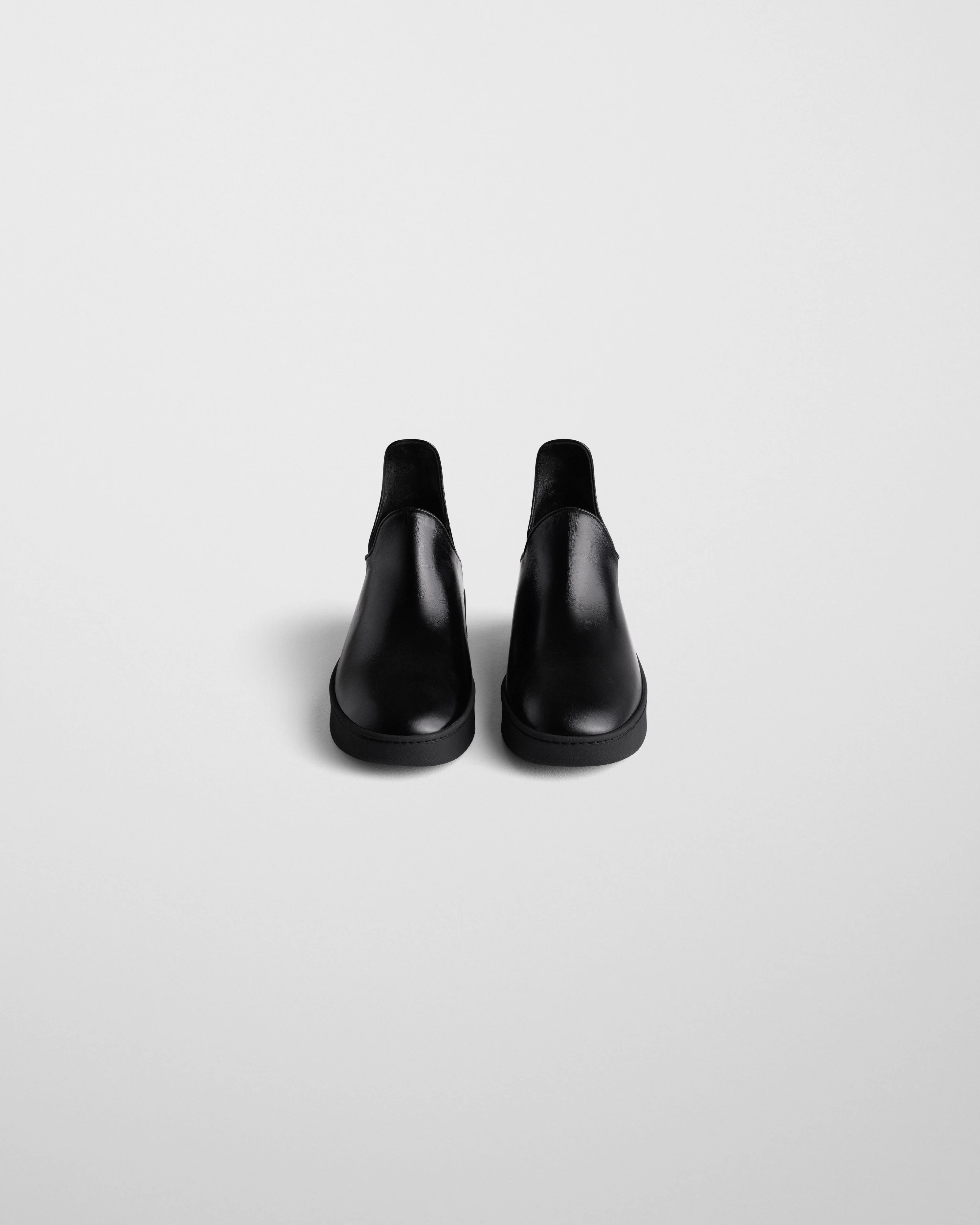 SLIP ON SNEAKER | black leather - Image 2