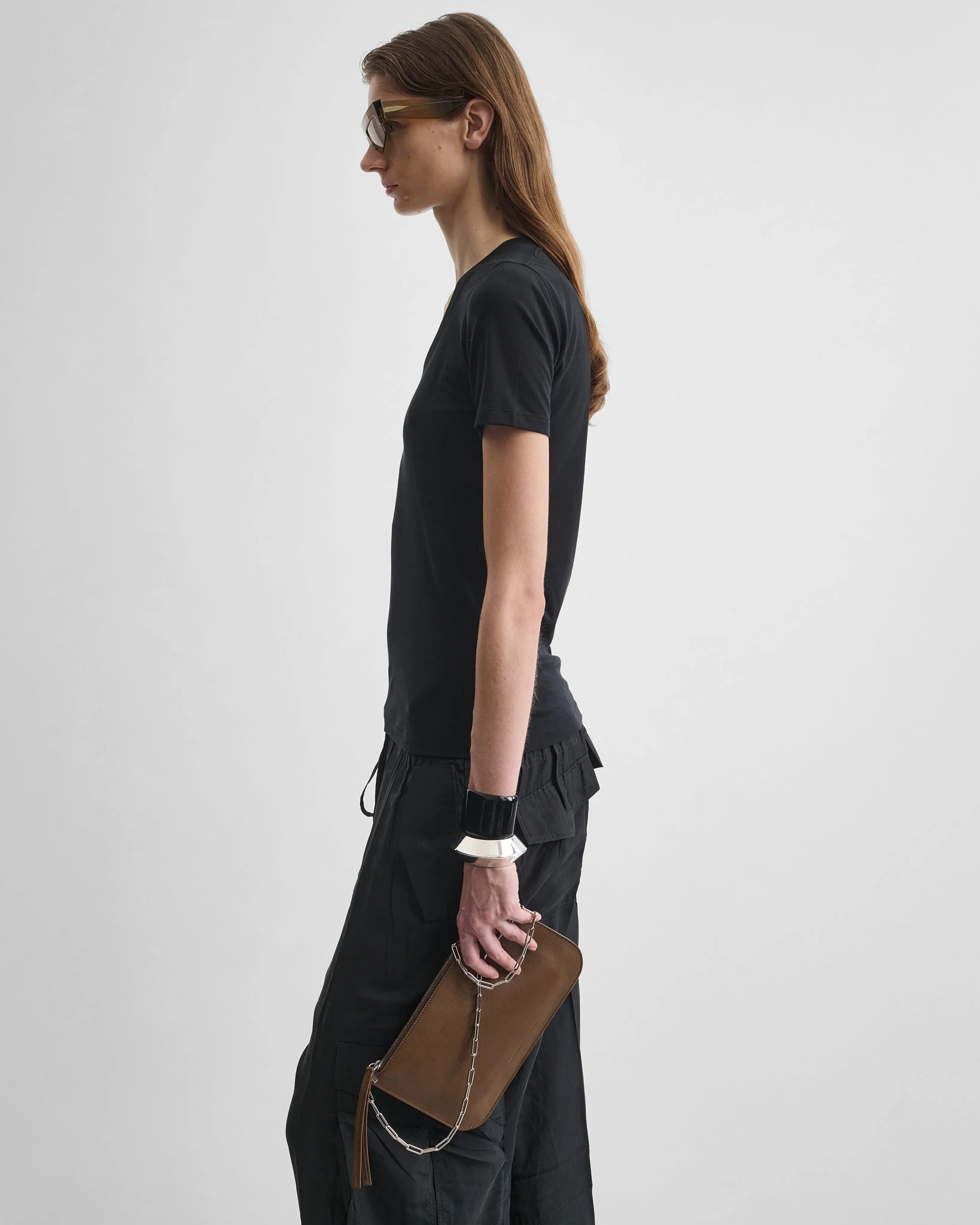SLIP POUCH | khaki leather - Image 2