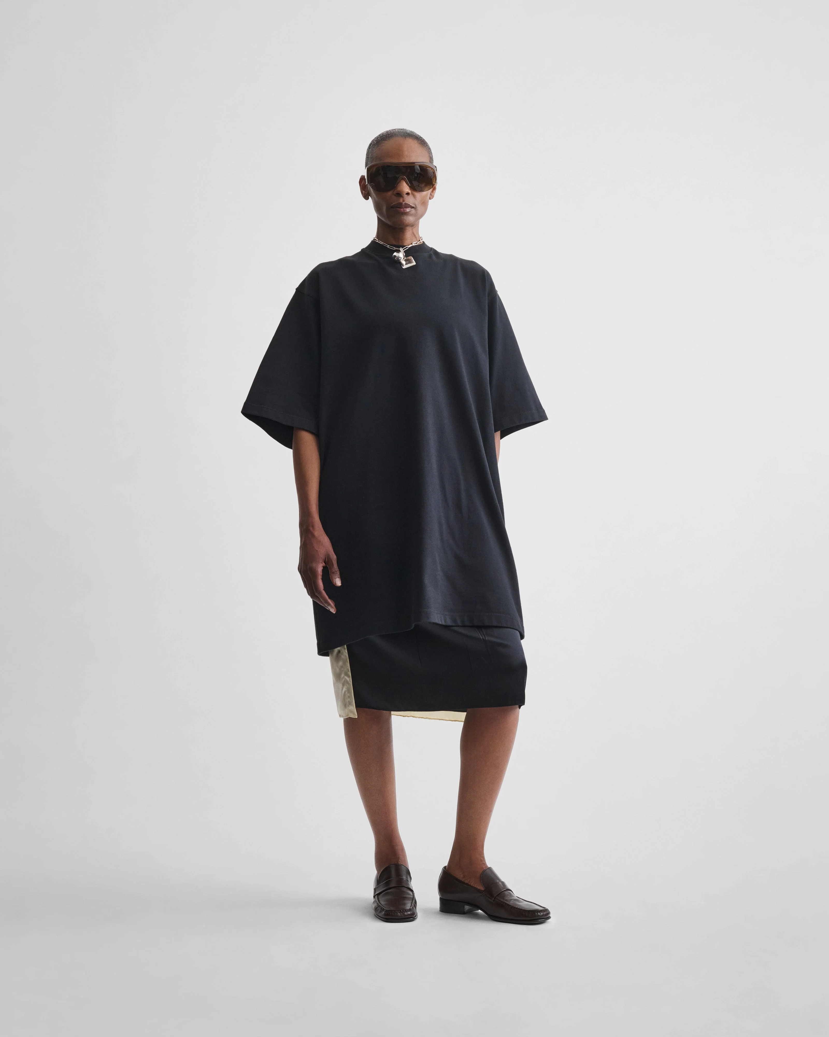 SLIP SKIRT | black silk - Image 3
