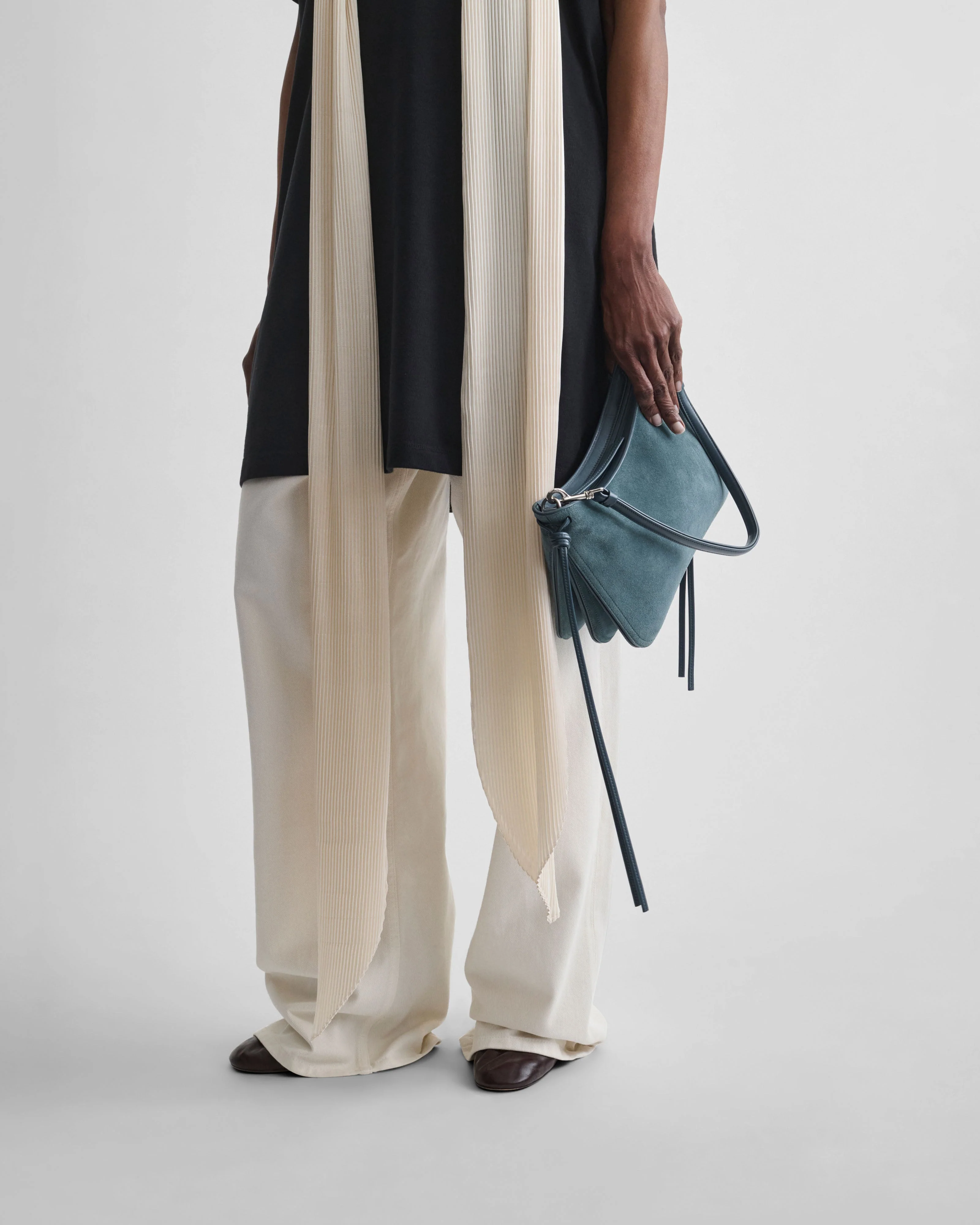 SMALL GIG BAG | denim blue suede - Image 2