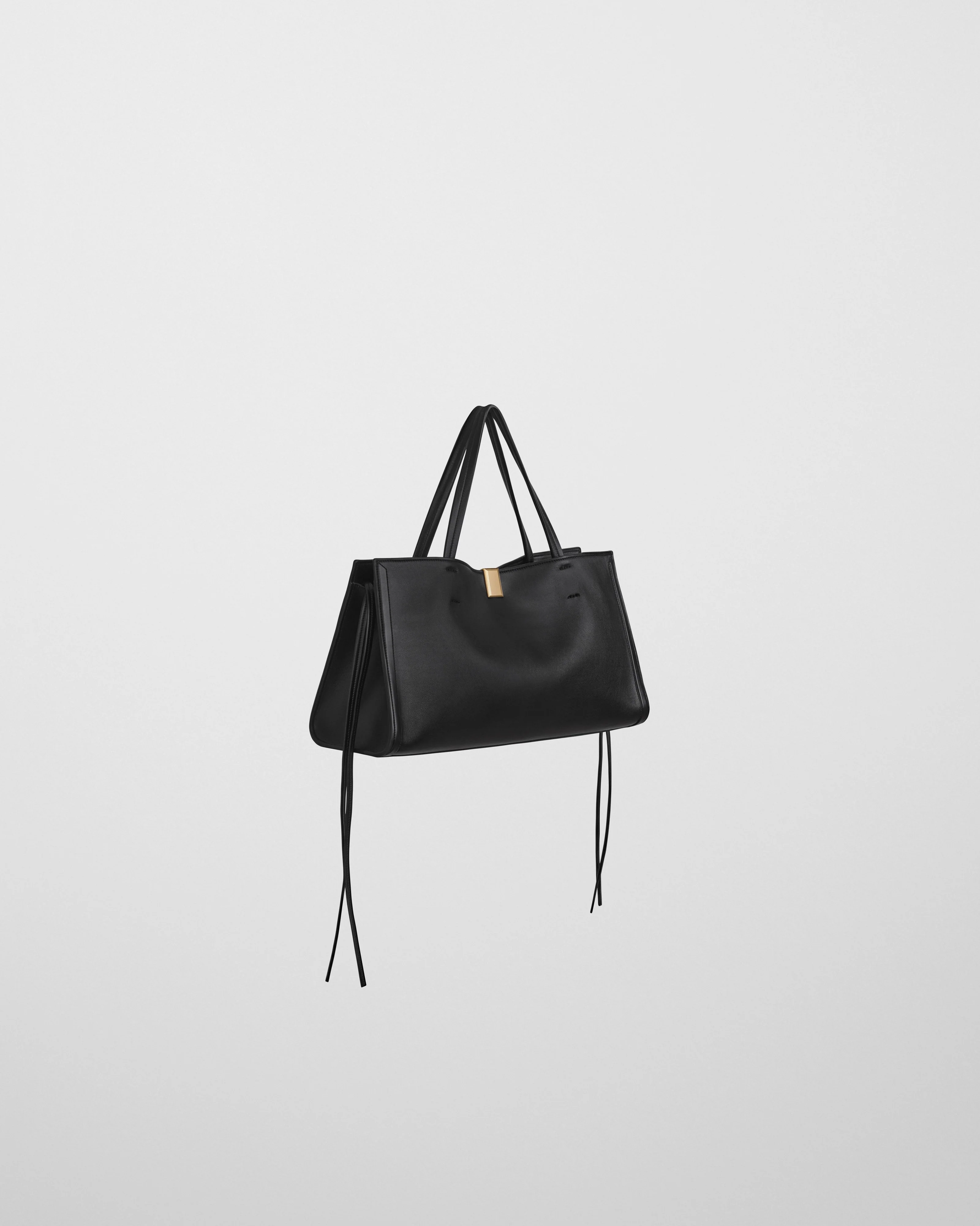 SMALL KIT CABAS | black leather with gold - Image 3