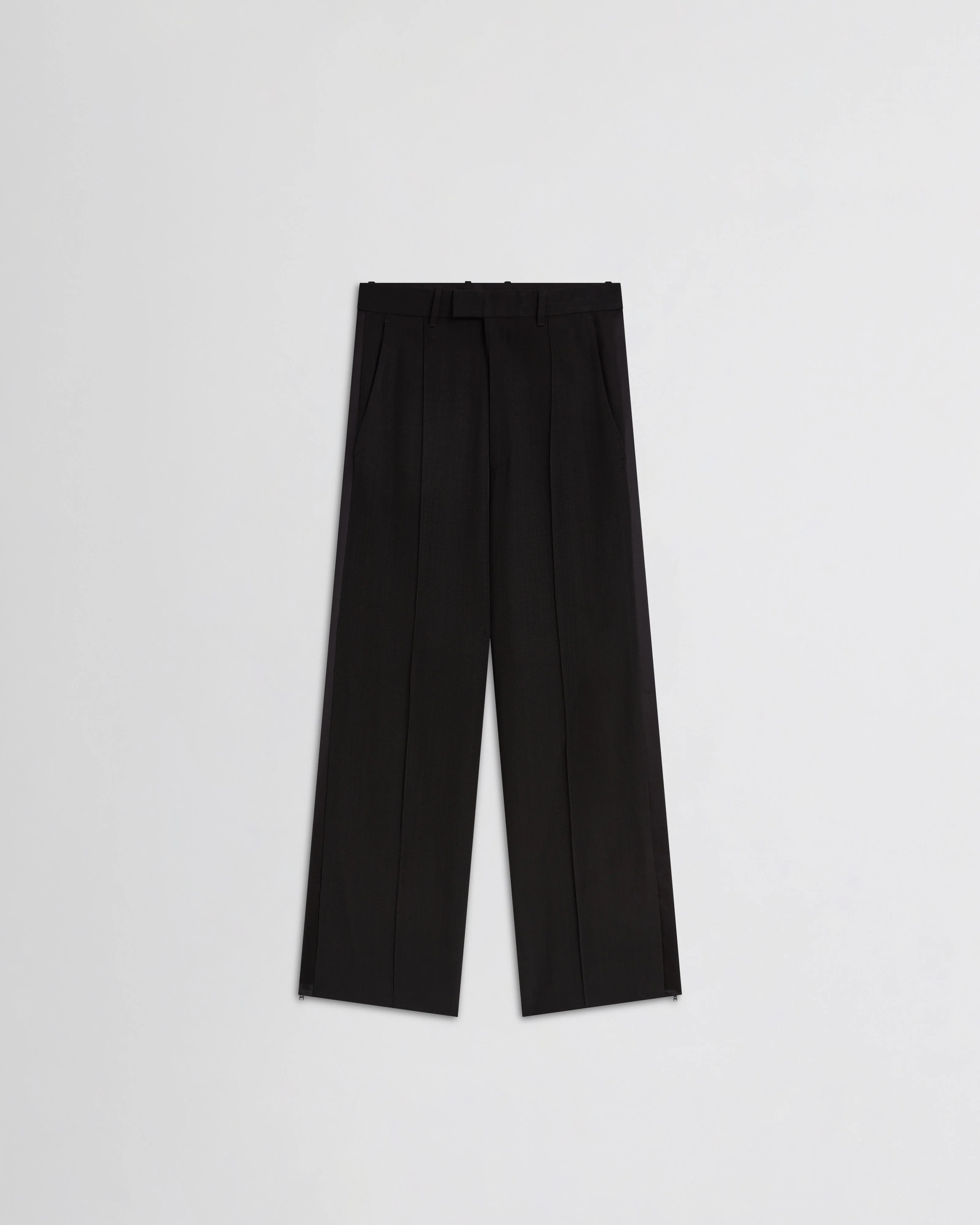 SPLIT TUX TROUSERS | black wool