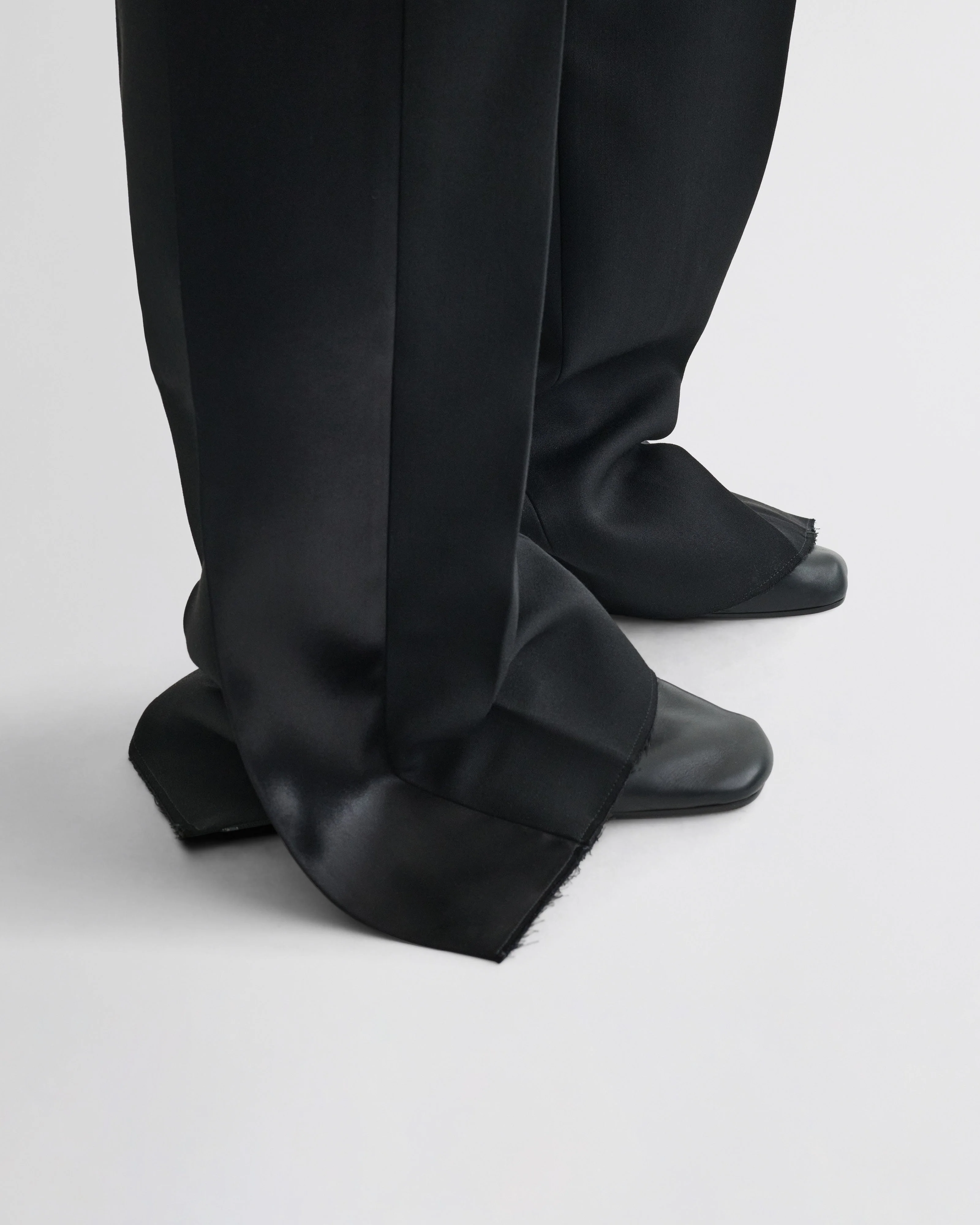 SPLIT TUX TROUSERS | black wool - Image 5