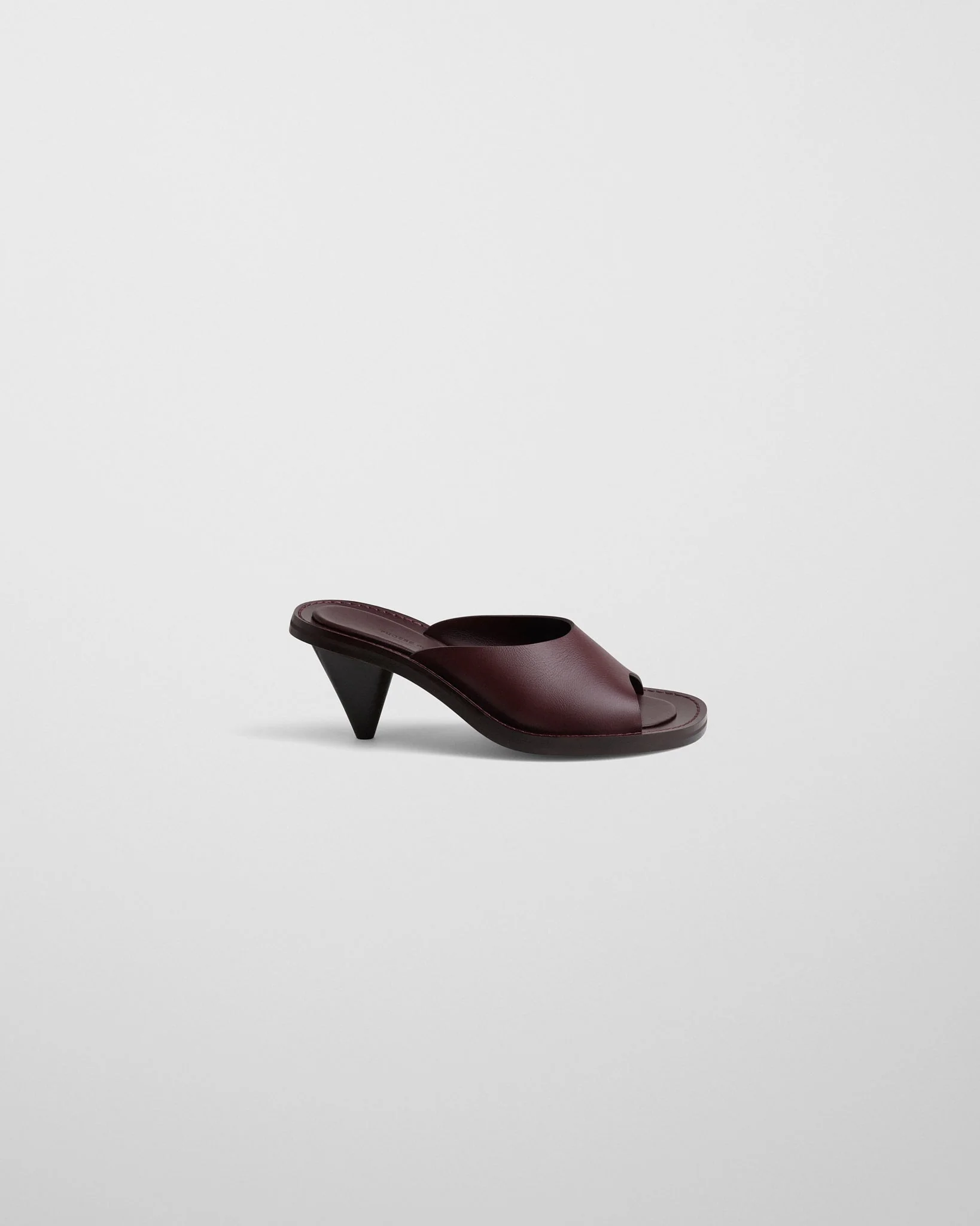STRAP MULE | oxblood leather