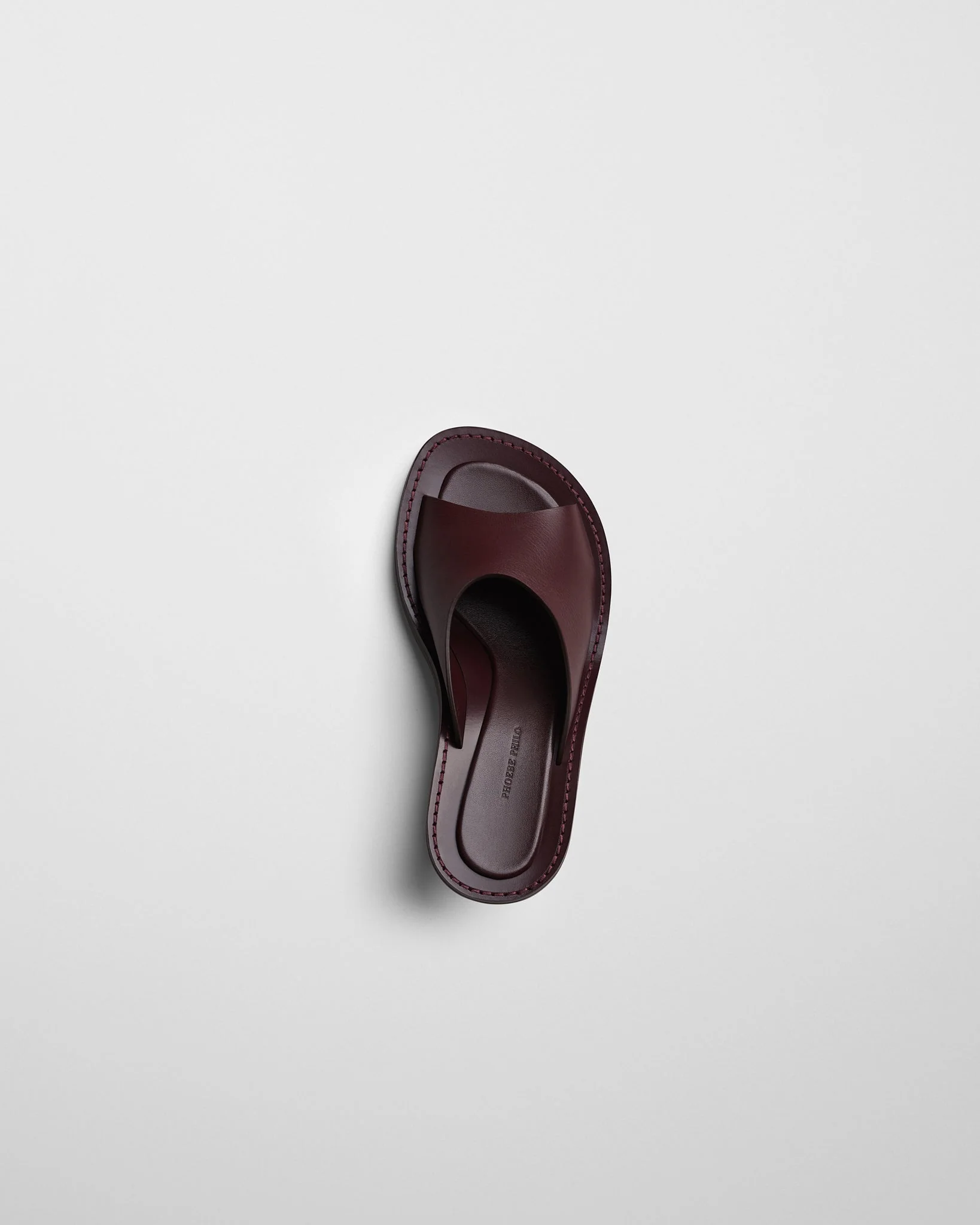 STRAP MULE | oxblood leather - Image 3