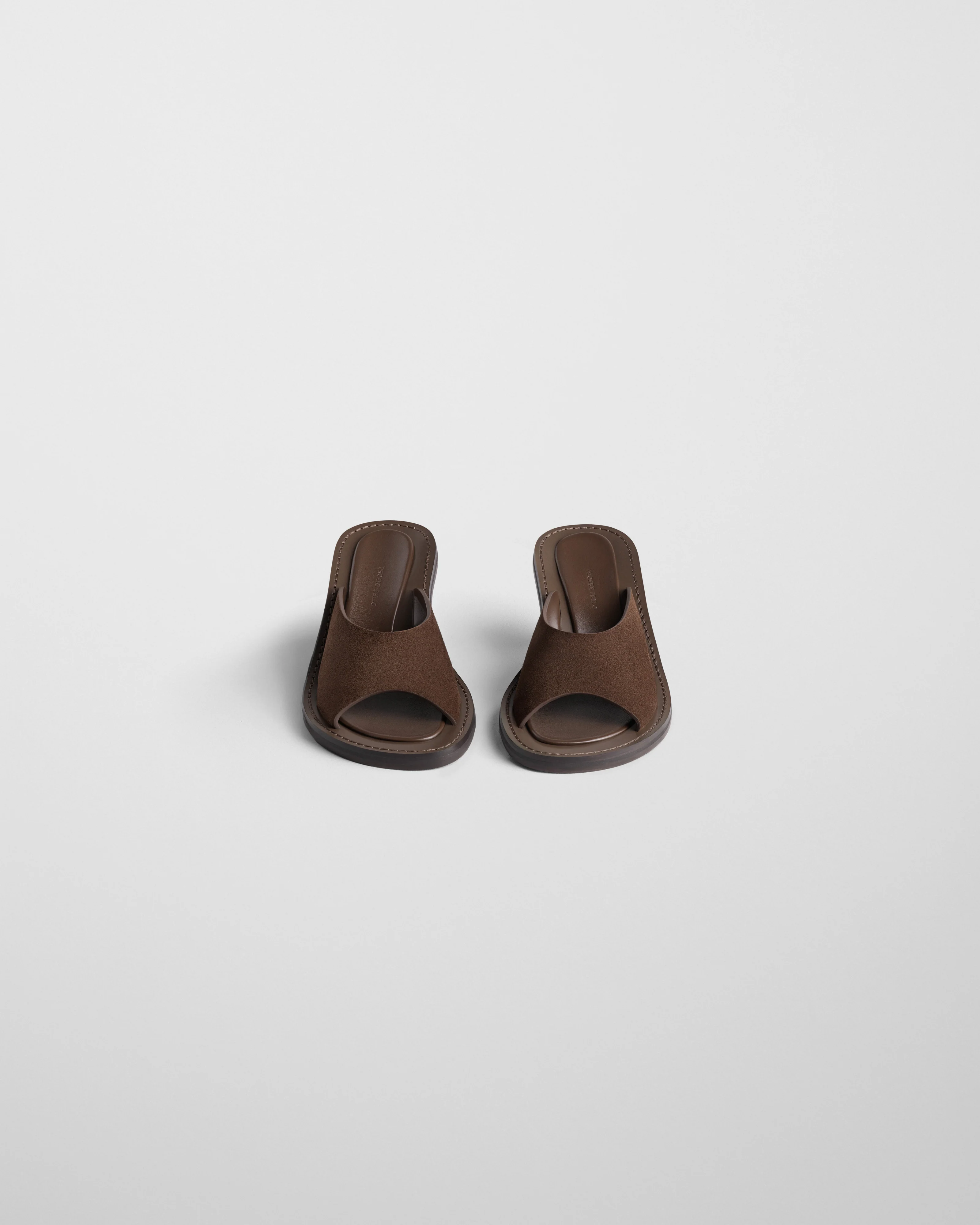 STRAP MULE | dark khaki suede - Image 2
