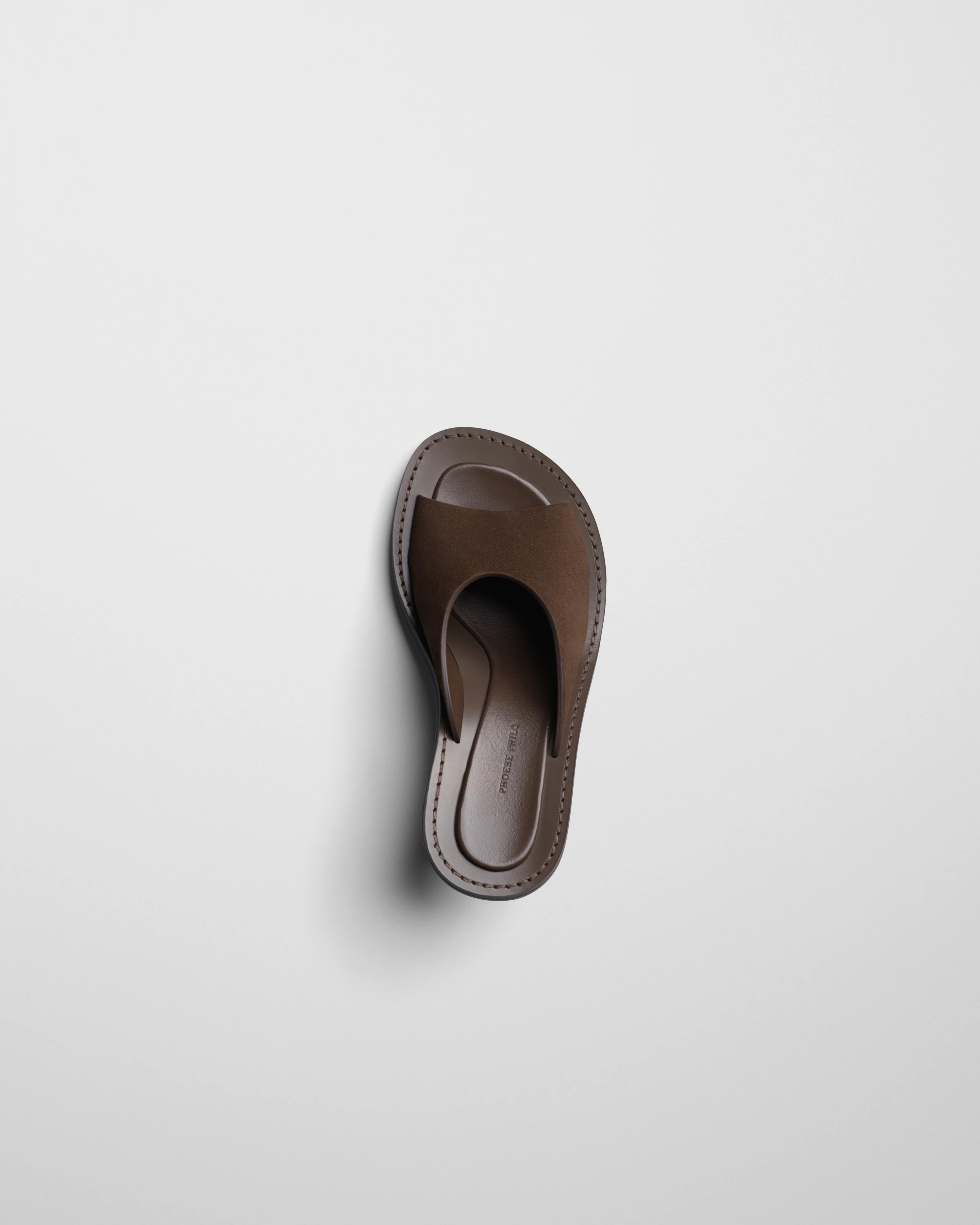 STRAP MULE | dark khaki suede - Image 3