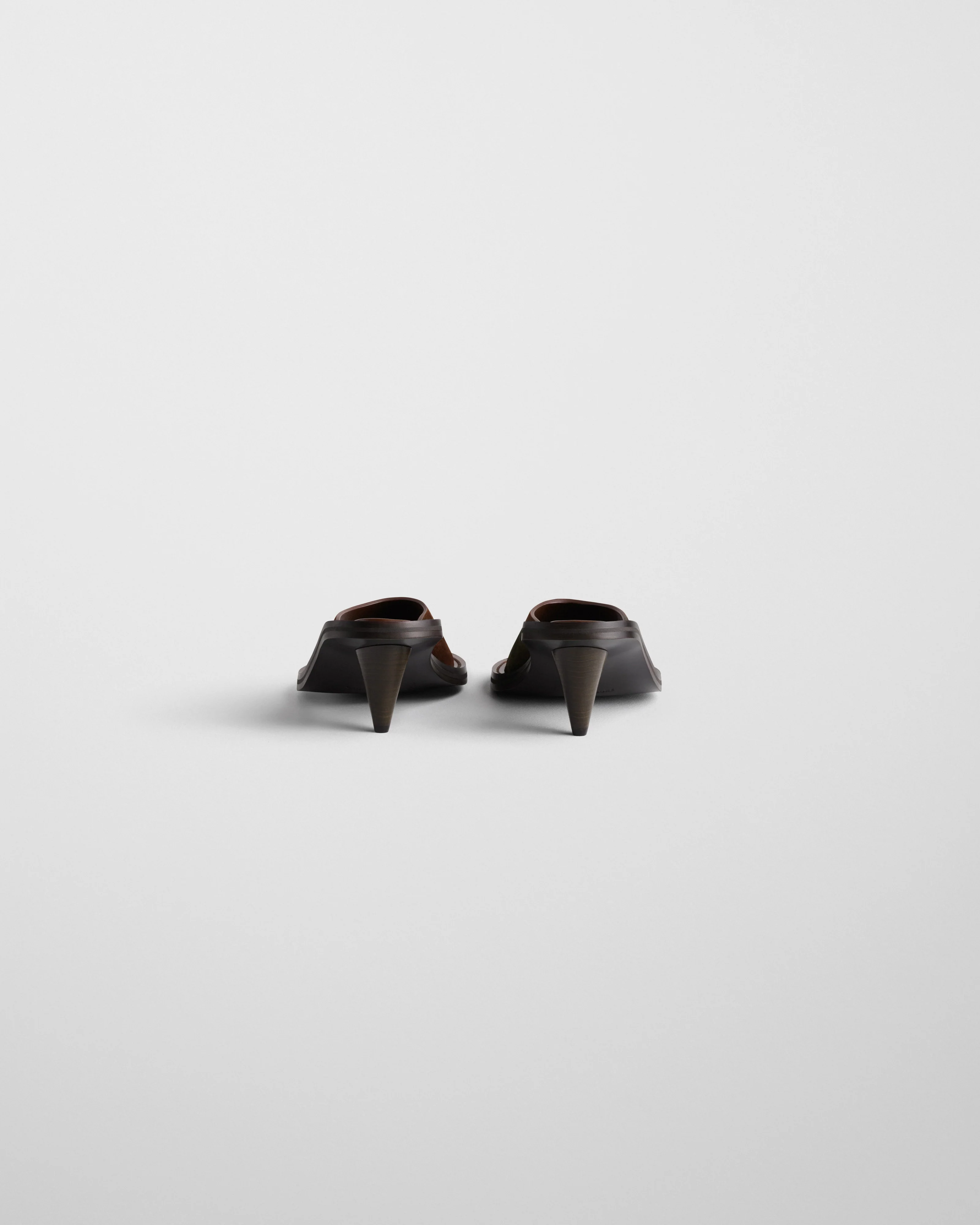 STRAP MULE | dark khaki suede - Image 4