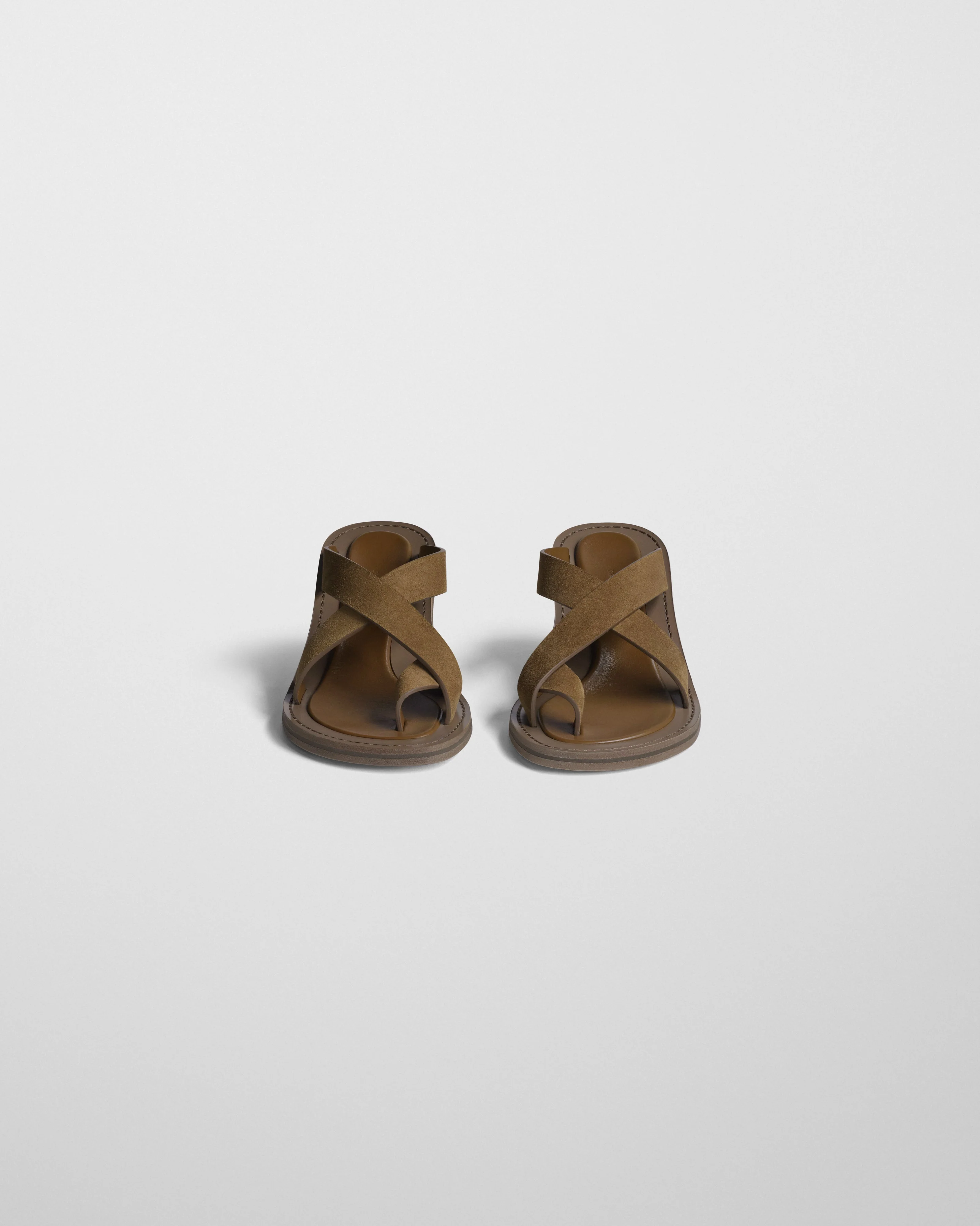 STRAP SANDAL | caramel suede - Image 2