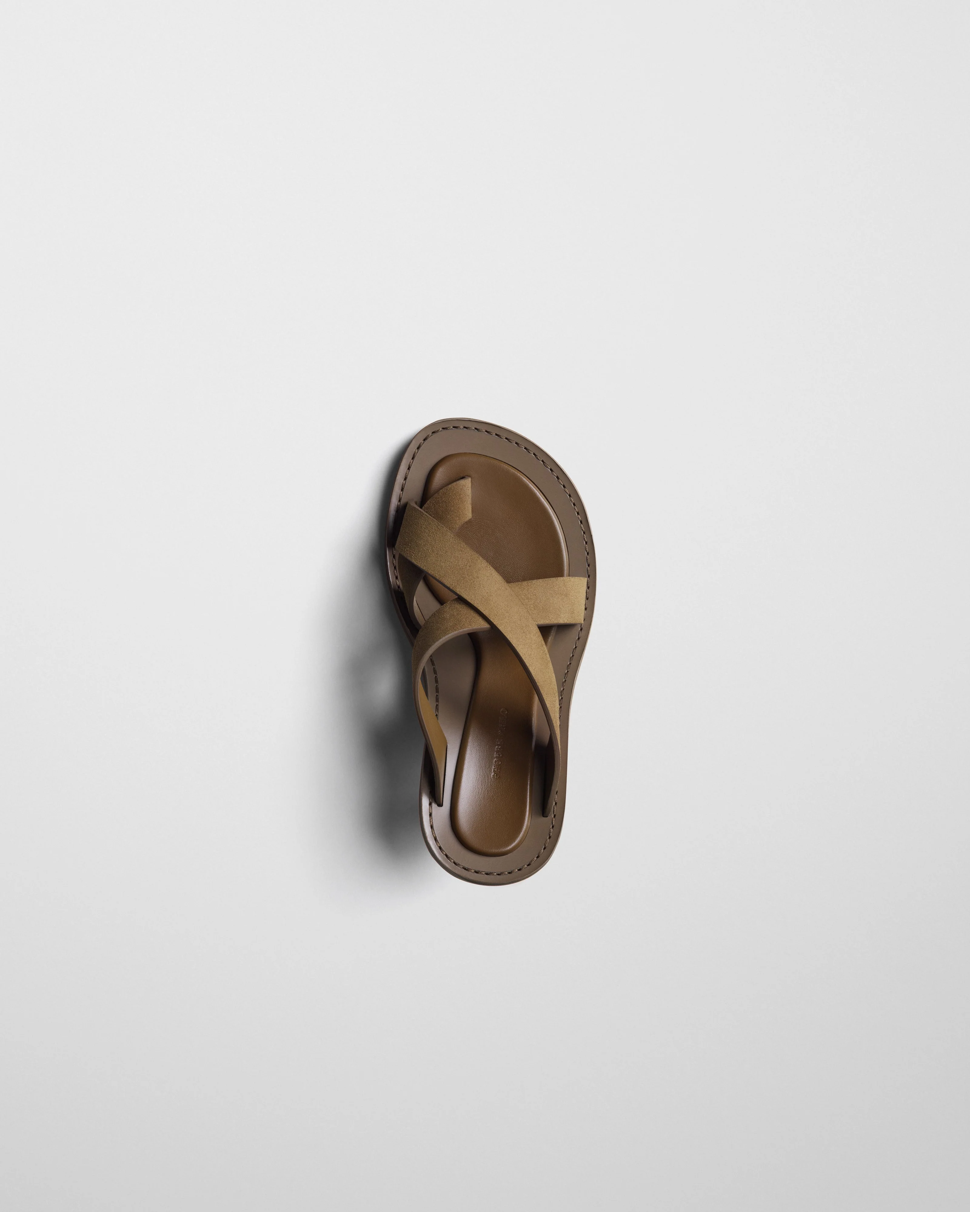 STRAP SANDAL | caramel suede - Image 3