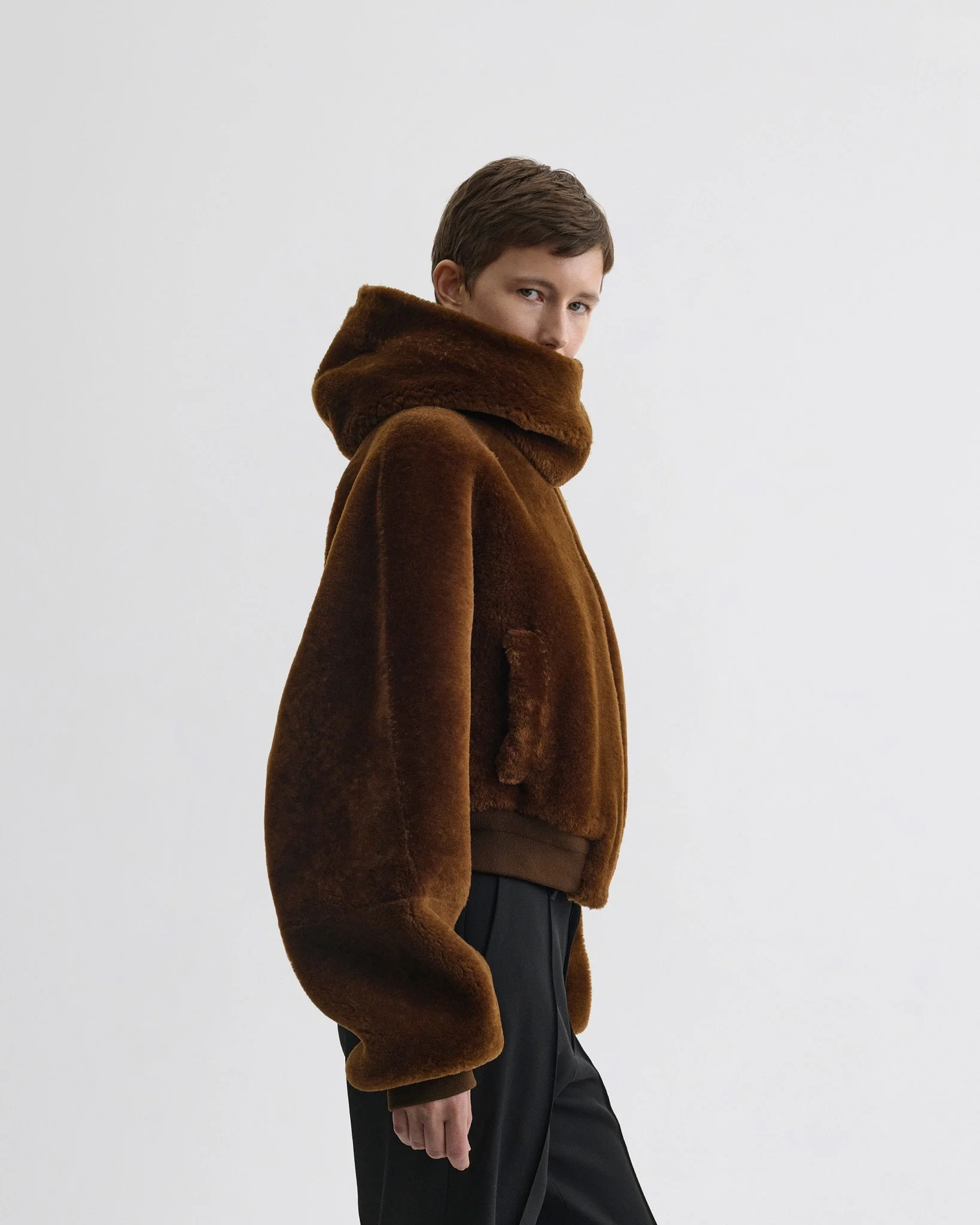 SUPER SOFT BOMBER JACKET | ginger shearling - Image 5