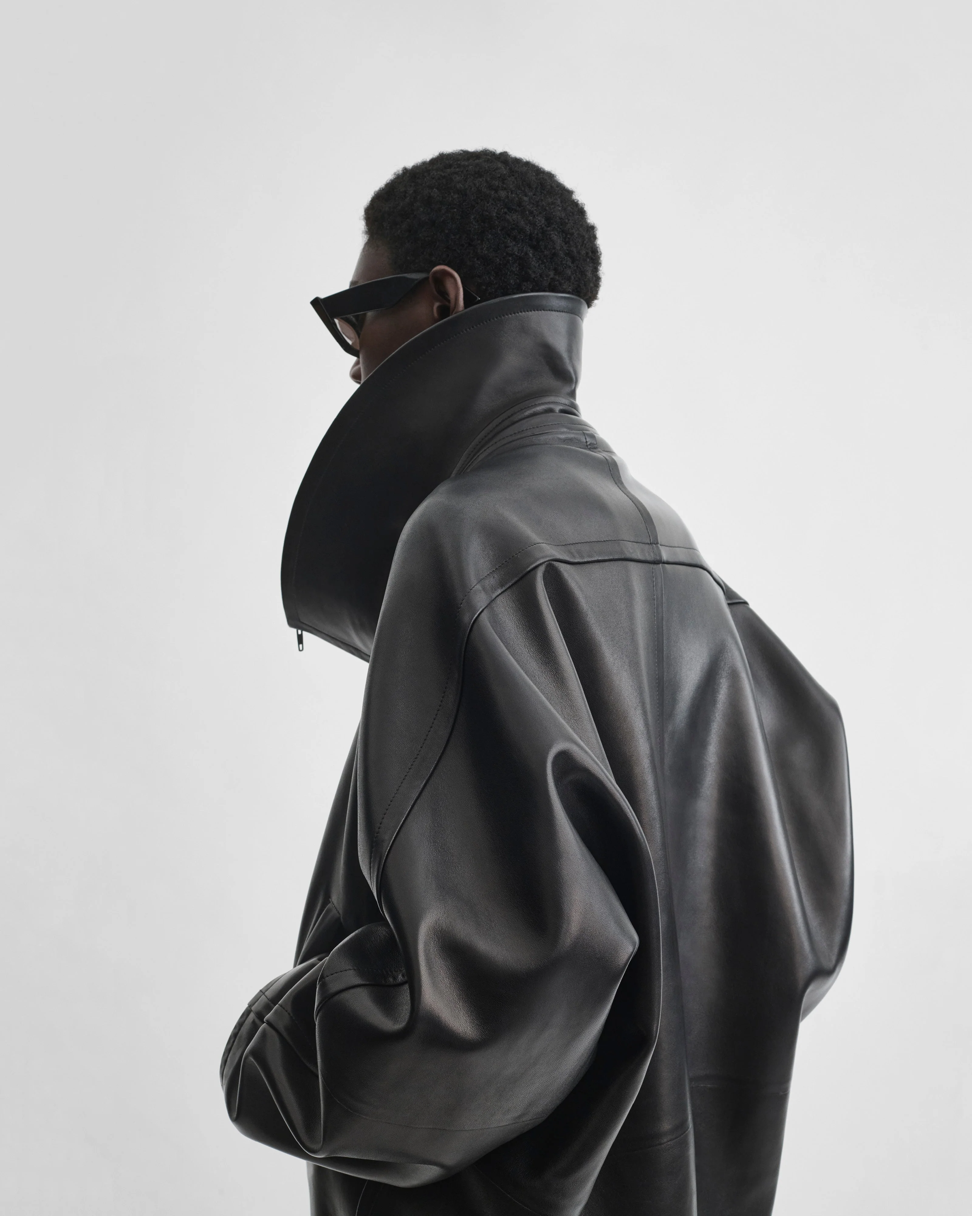 SWATHE JACKET | black leather - Image 4