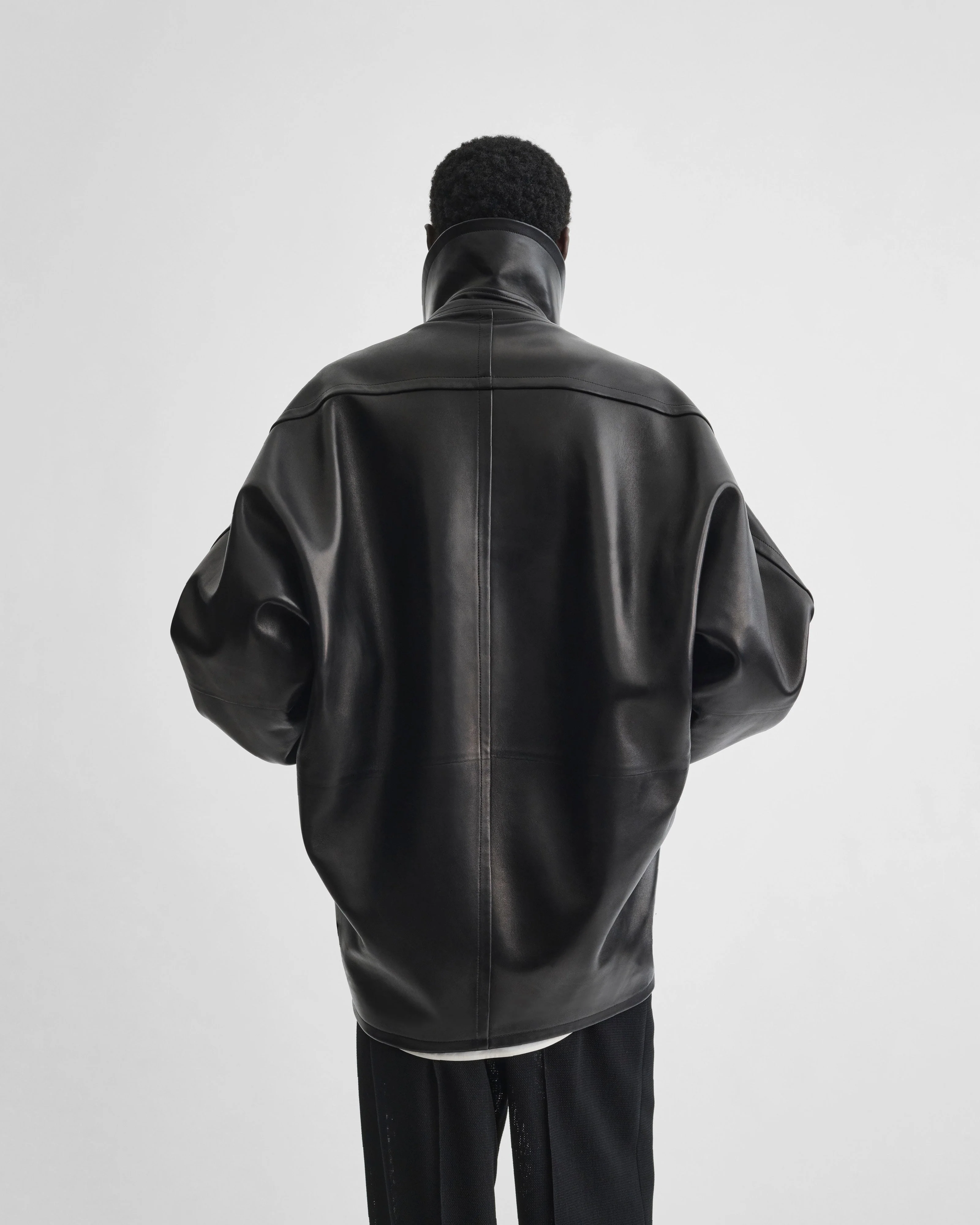 SWATHE JACKET | black leather - Image 5