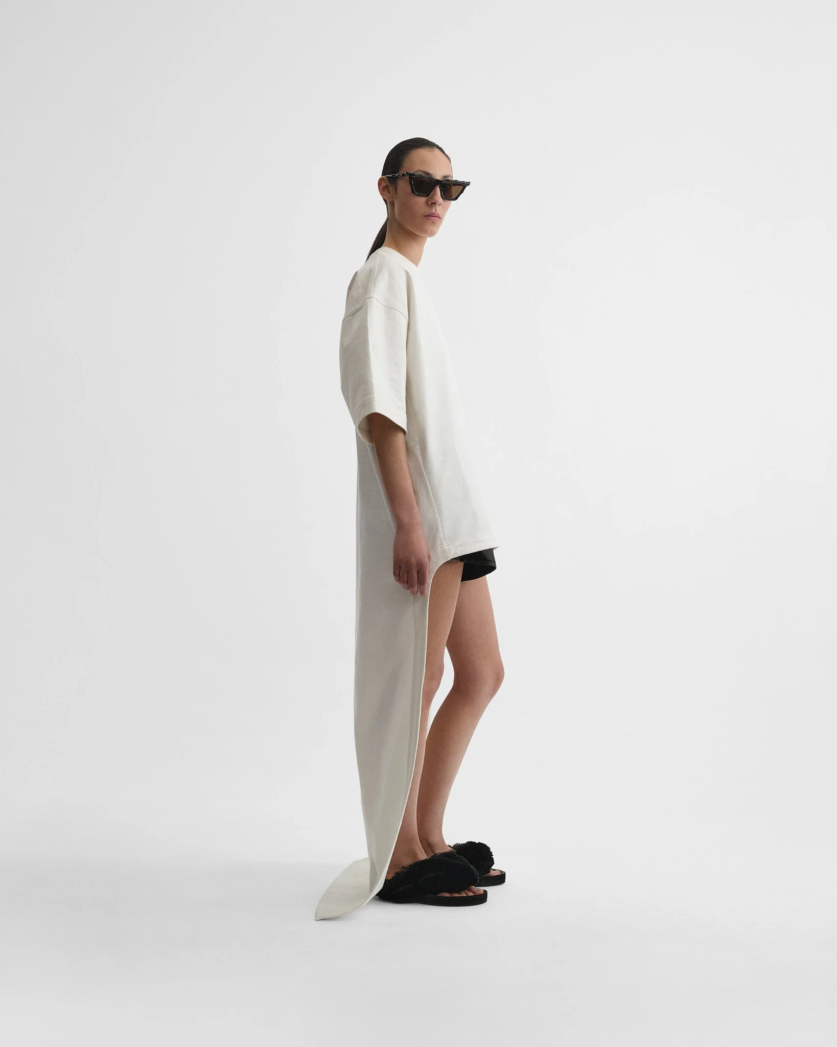 T-SHIRT TRAIN TOP | white jersey - Image 5