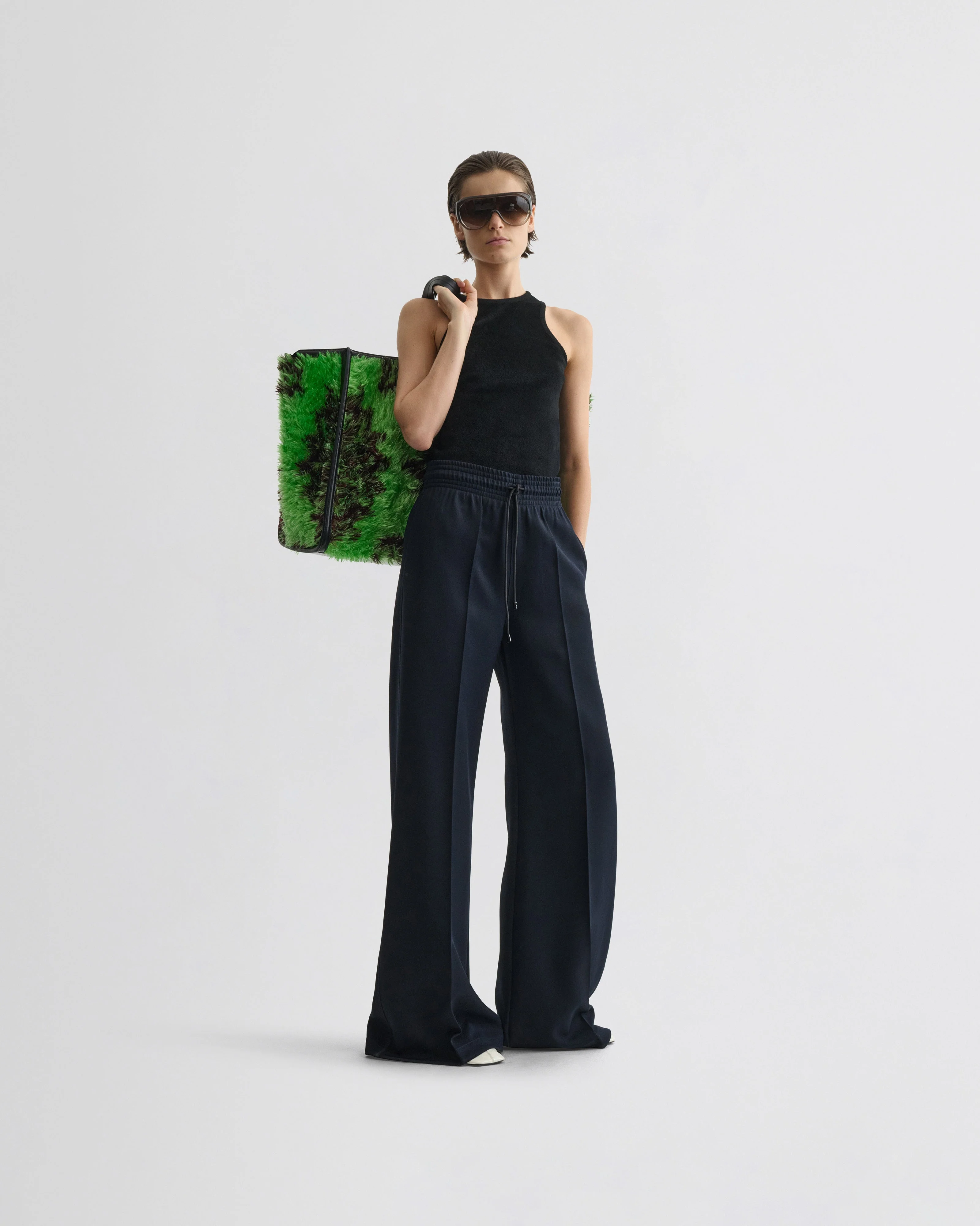 TRACK TROUSERS | navy polyester - Image 3