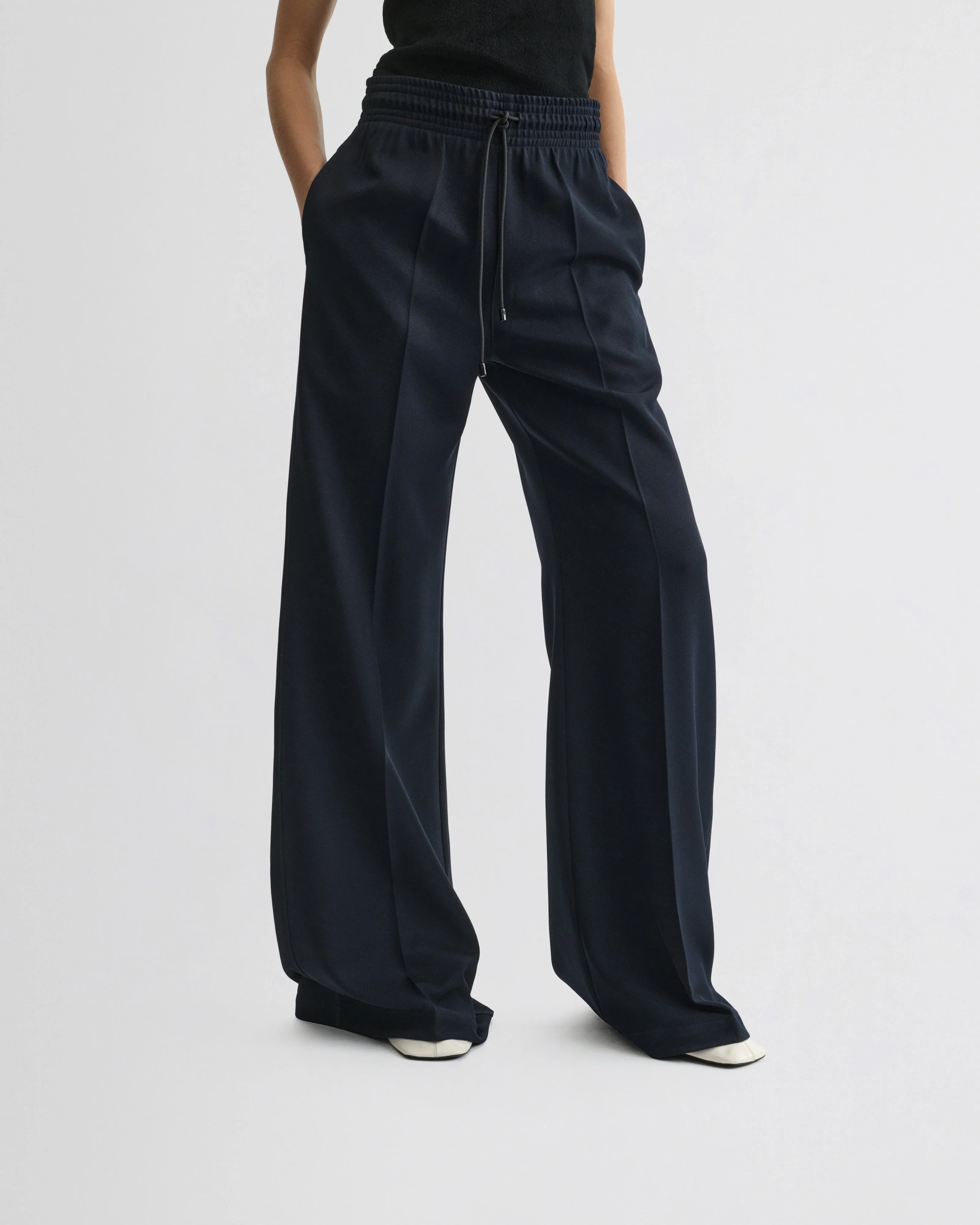 TRACK TROUSERS | navy polyester - Image 4