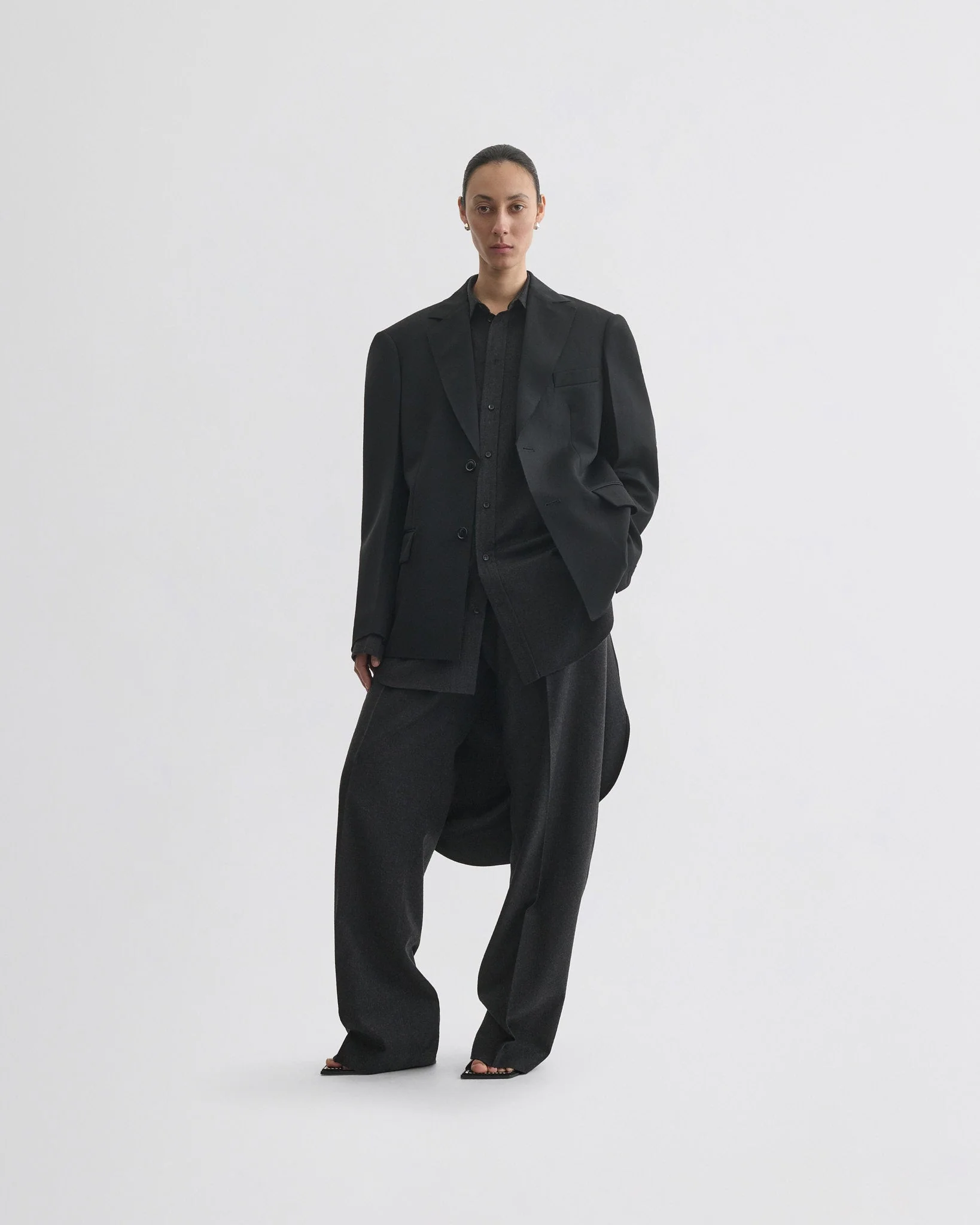 TUXEDO JACKET | black wool - Image 3