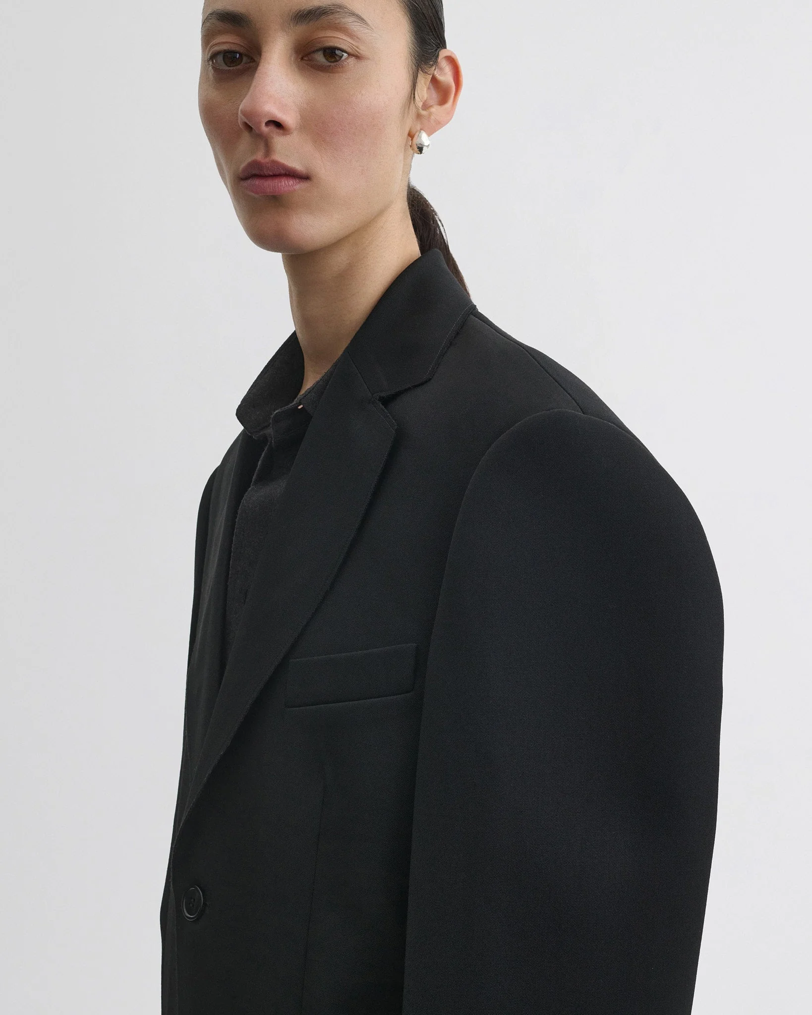 TUXEDO JACKET | black wool - Image 4
