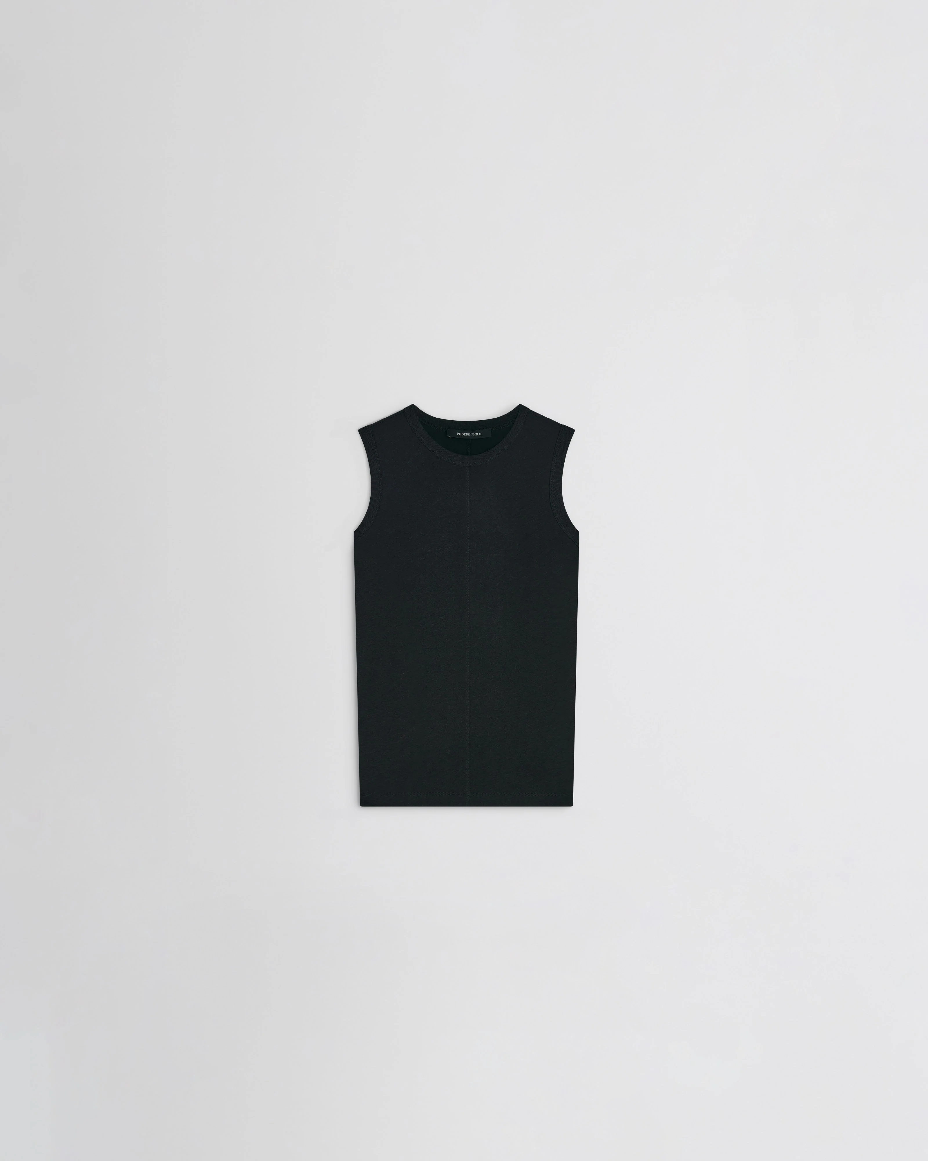 UNDERPINNING TANK TOP | black cotton