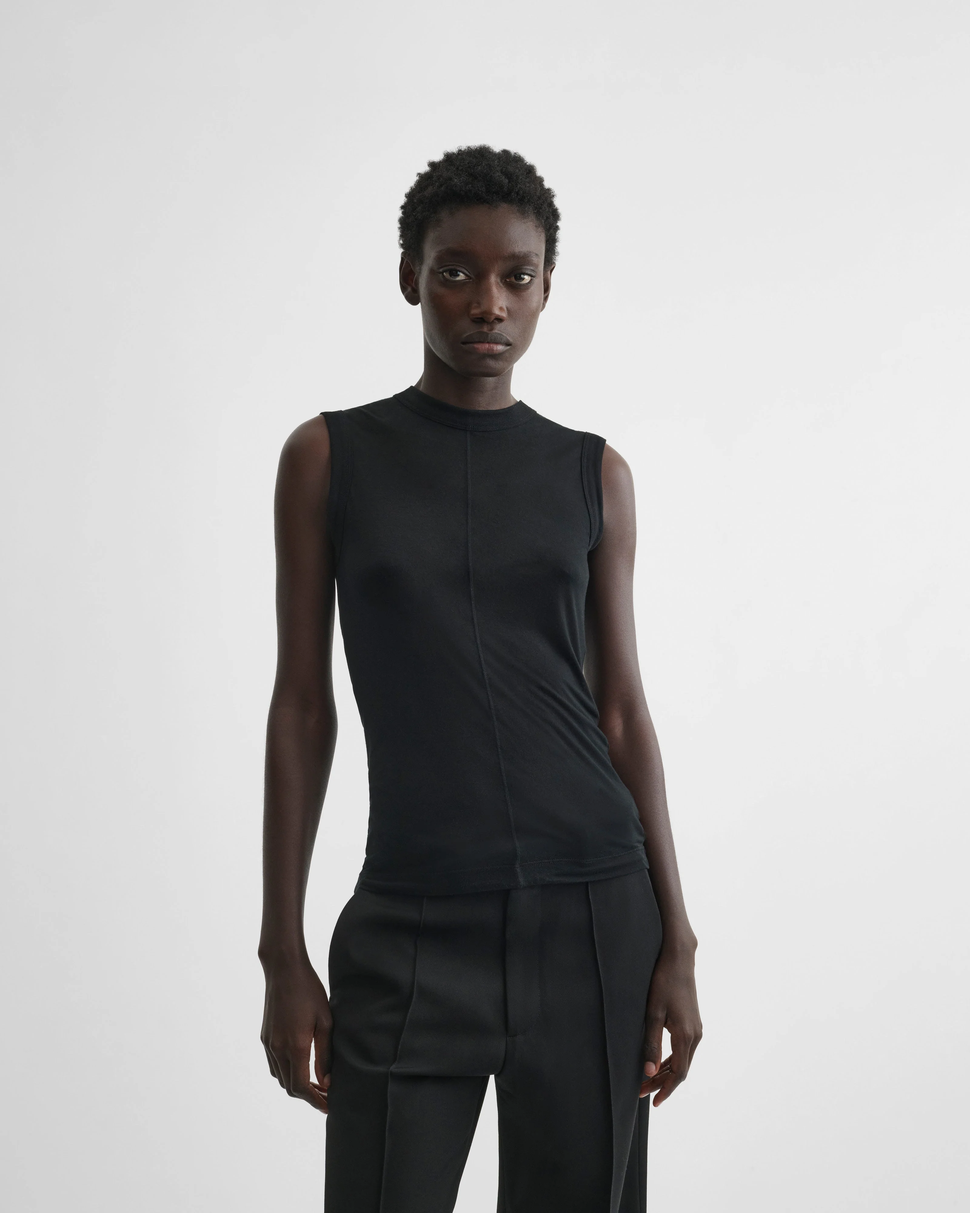 UNDERPINNING TANK TOP | black cotton - Image 4