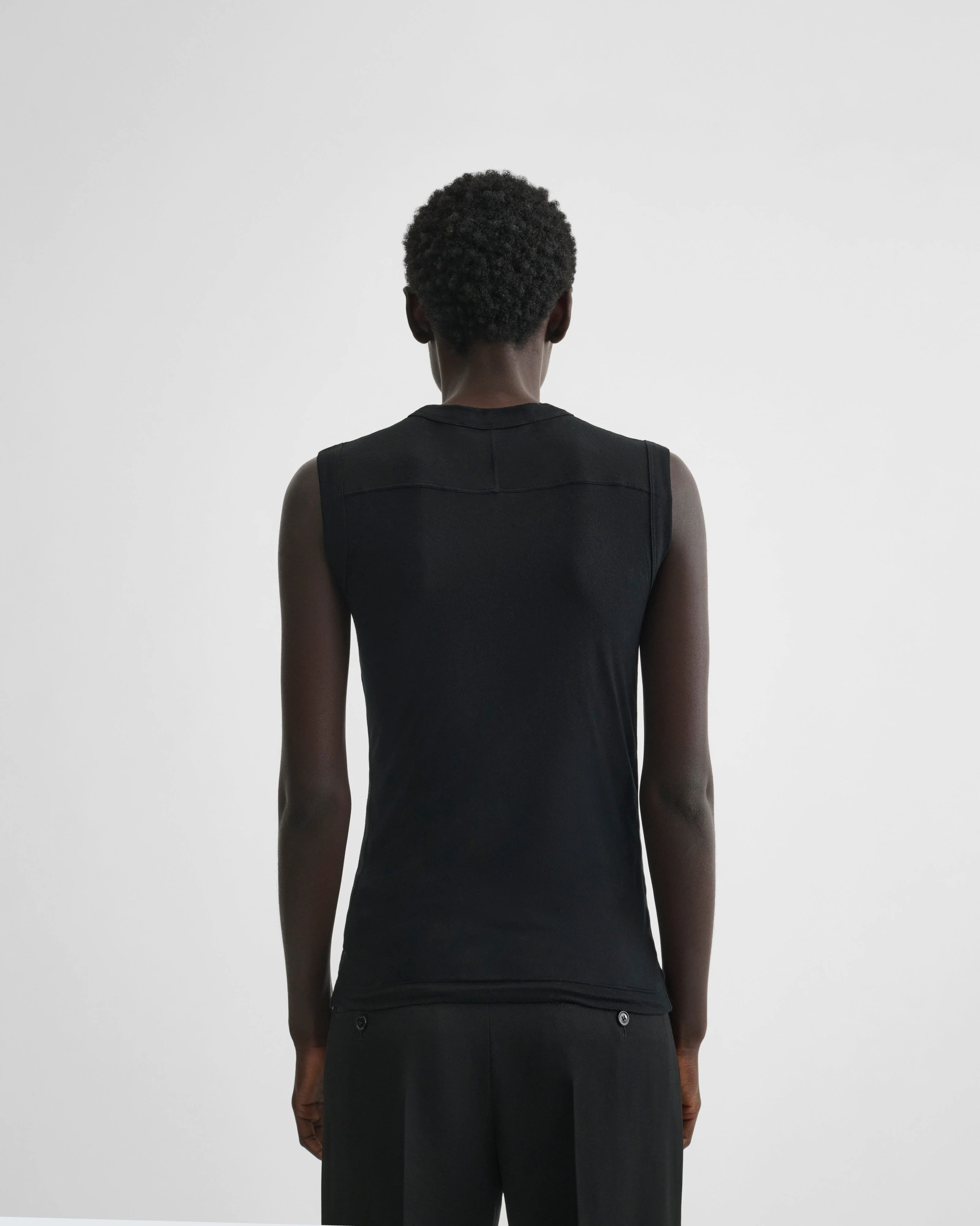UNDERPINNING TANK TOP | black cotton - Image 6