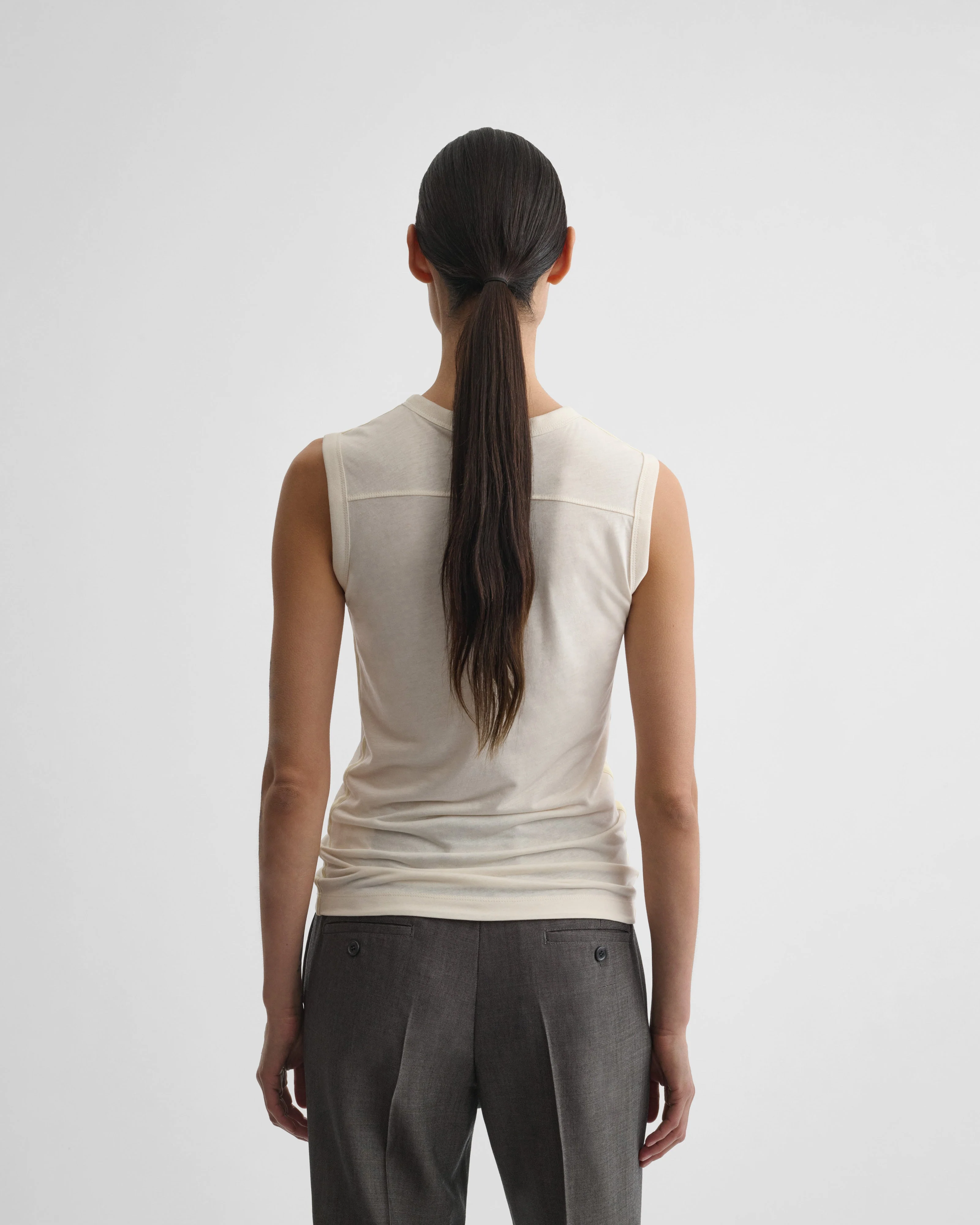 UNDERPINNING TANK TOP | ivory cotton - Image 6