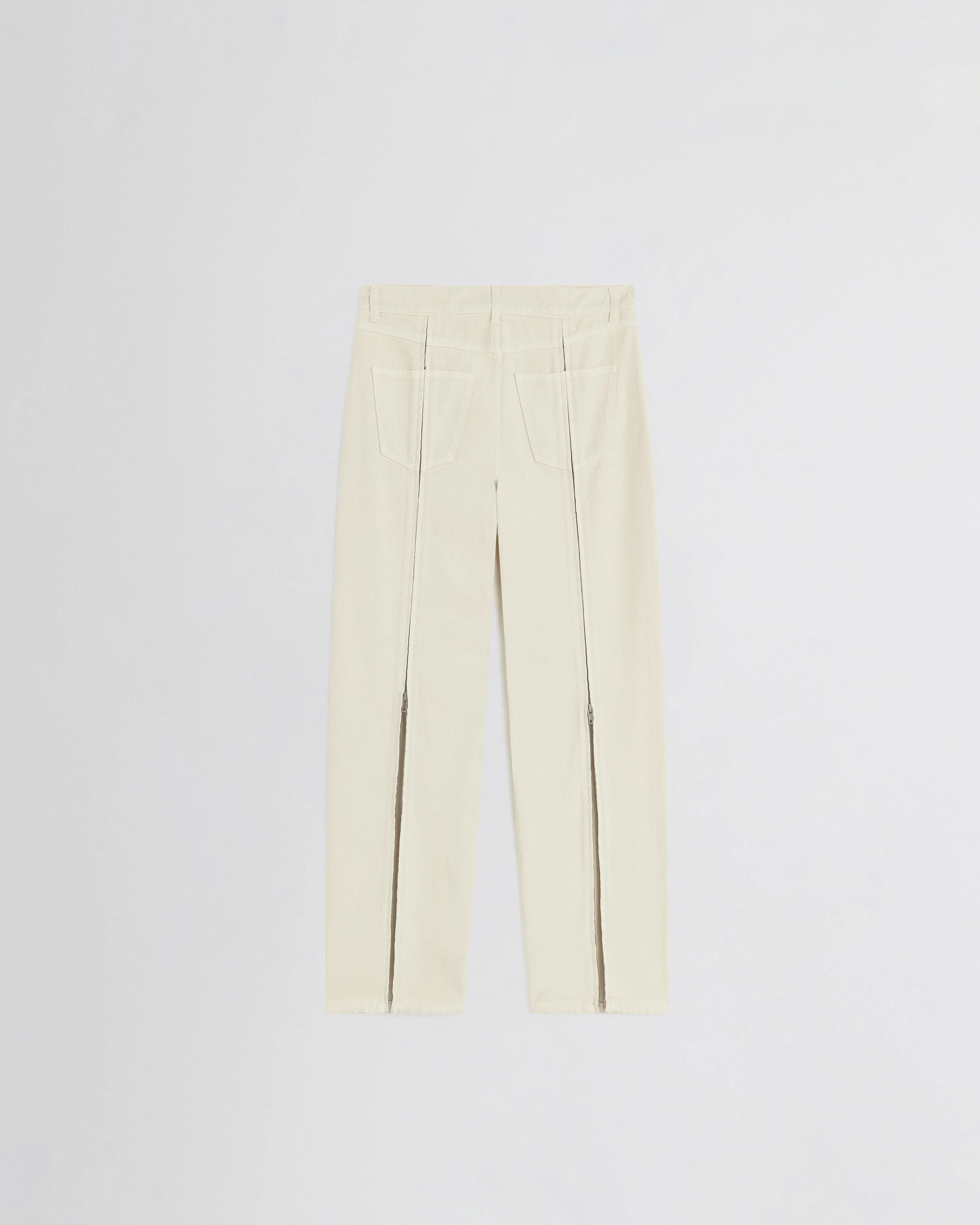 ZIP JEANS | pistachio cotton - Image 2