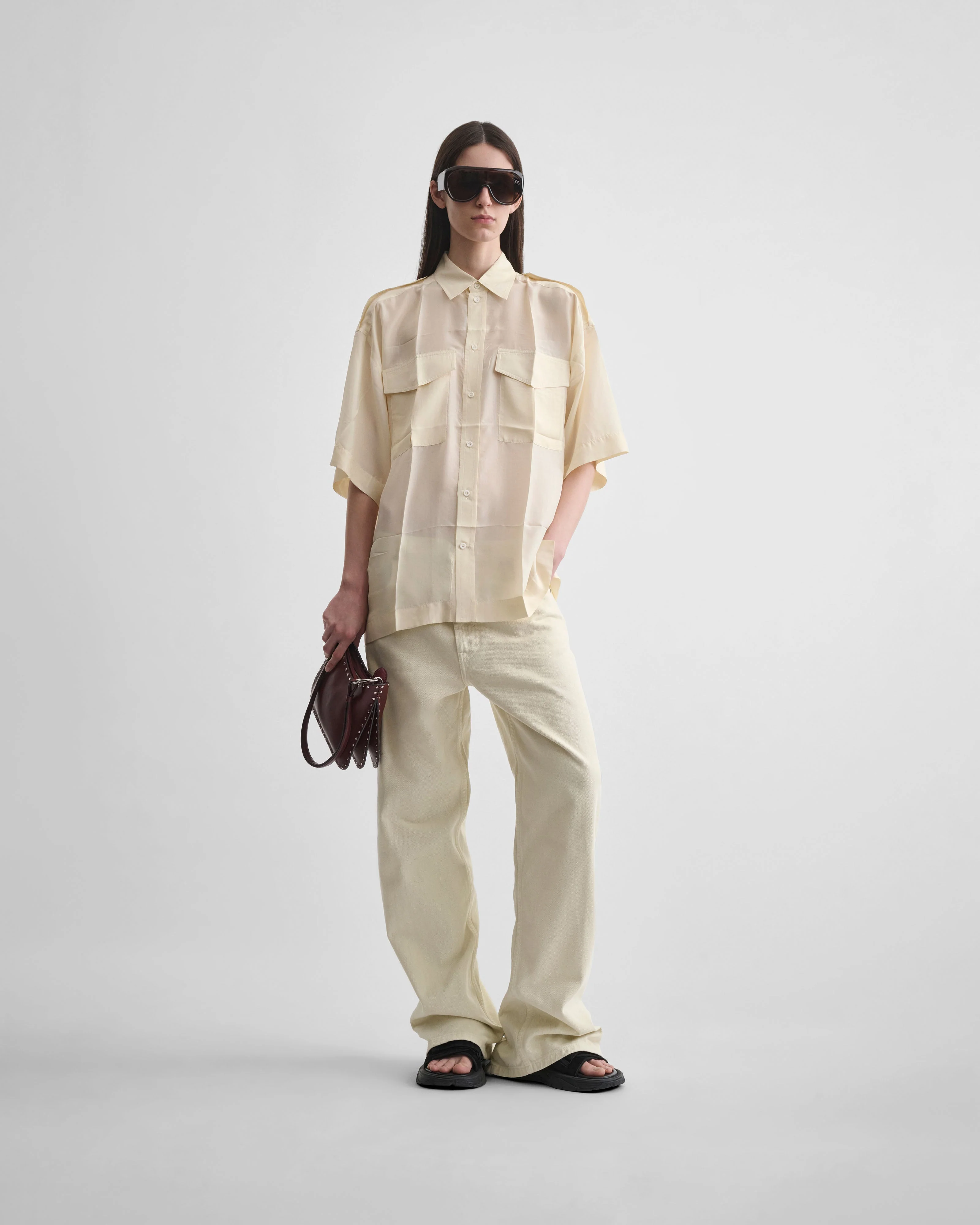 ZIP JEANS | pistachio cotton - Image 3