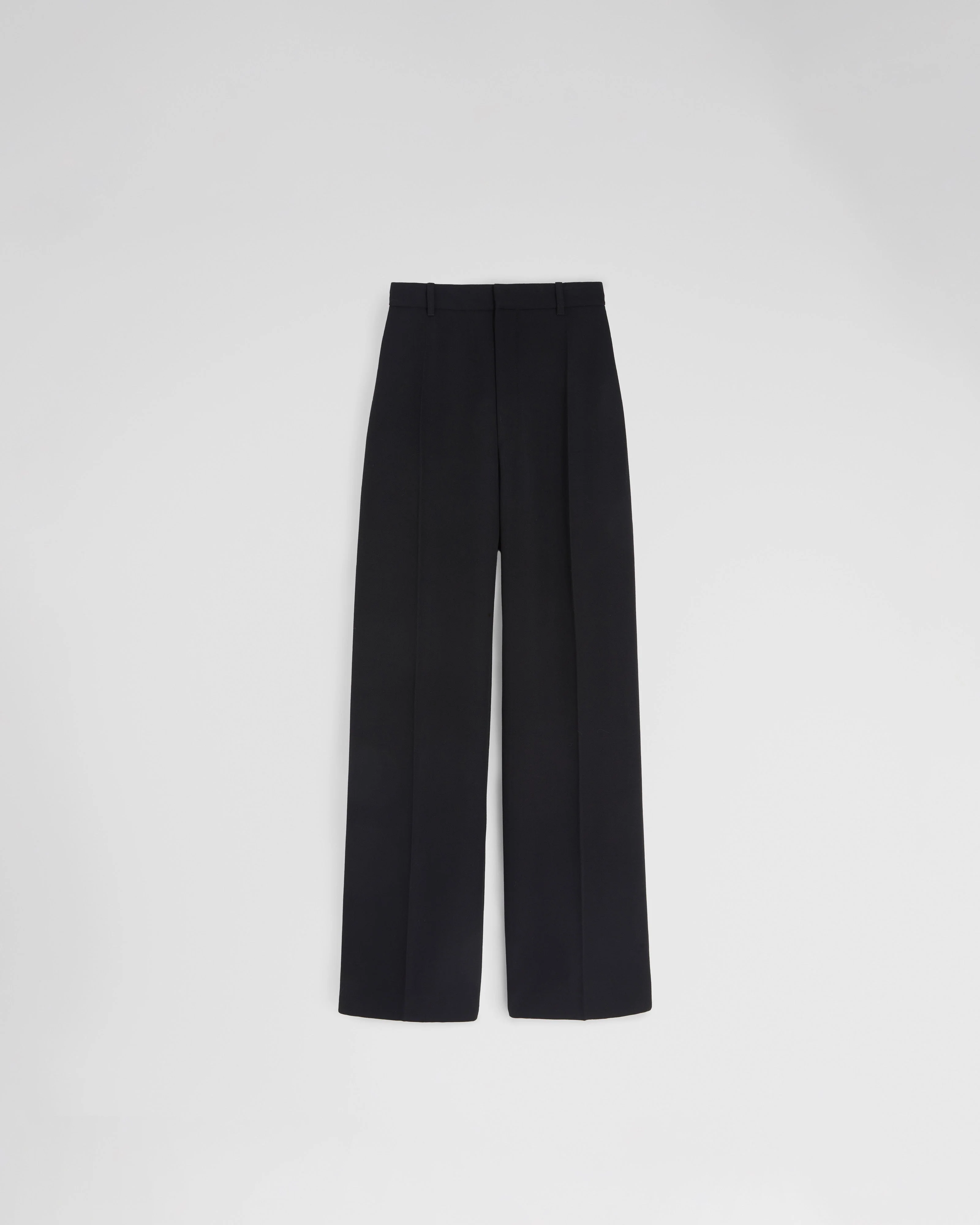 ZIP TROUSERS | black wool